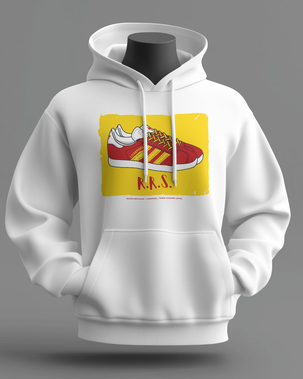 RRS (Runcorn Riot Squad) Midweight Hoodie | Liverpool Hooligan Firm | Three Stripes Loyal