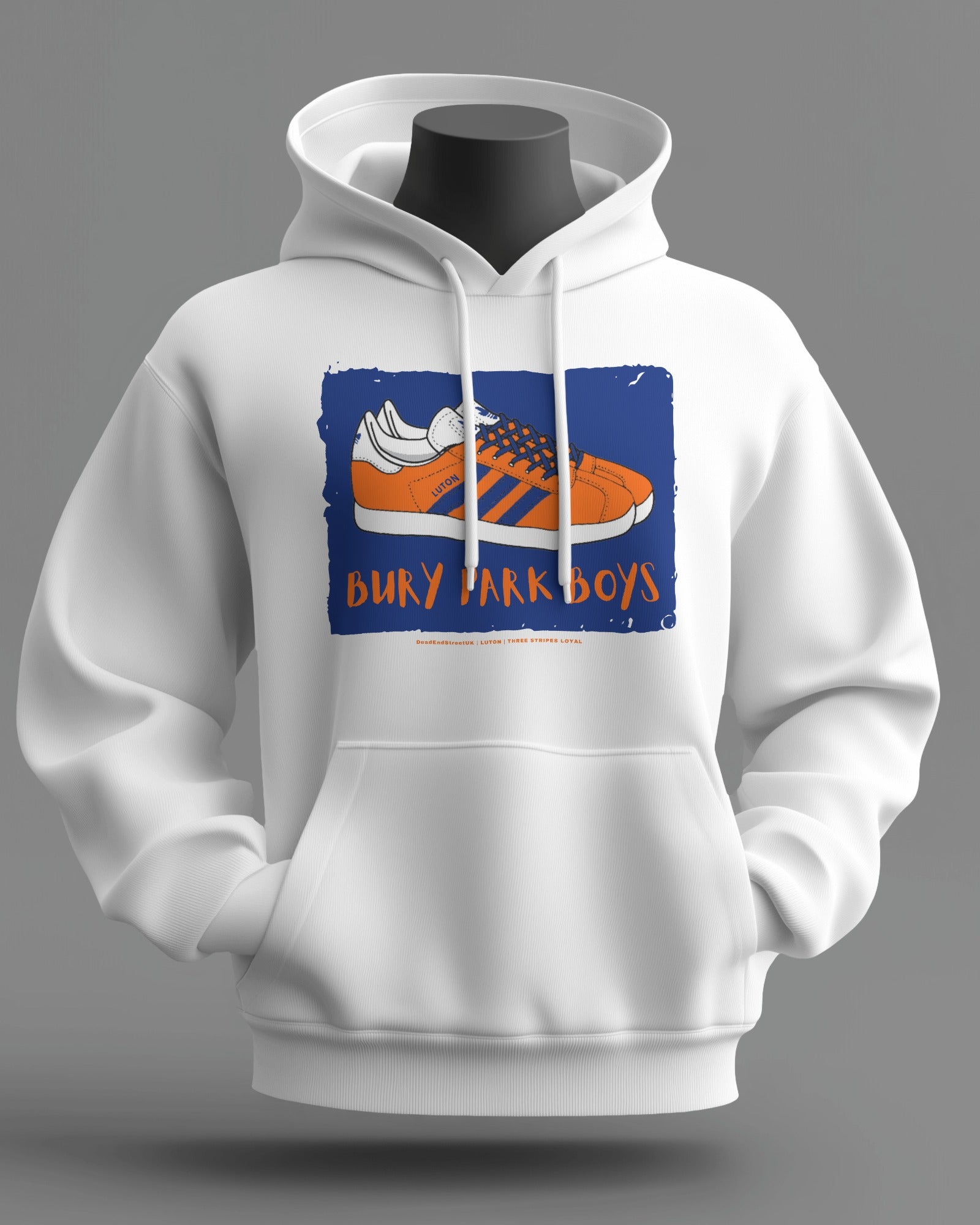BURY PARK BOYS Midweight Hoodie | Luton Hooligan Firm | Three Stripes Loyal