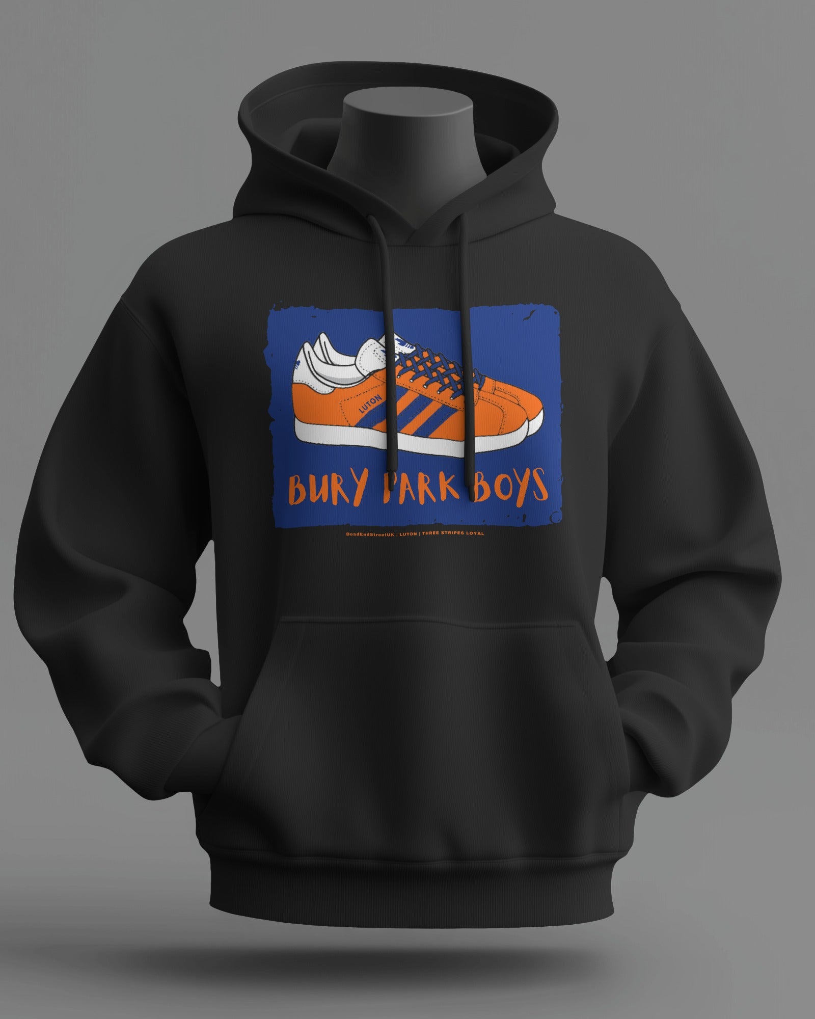 BURY PARK BOYS Midweight Hoodie | Luton Hooligan Firm | Three Stripes Loyal