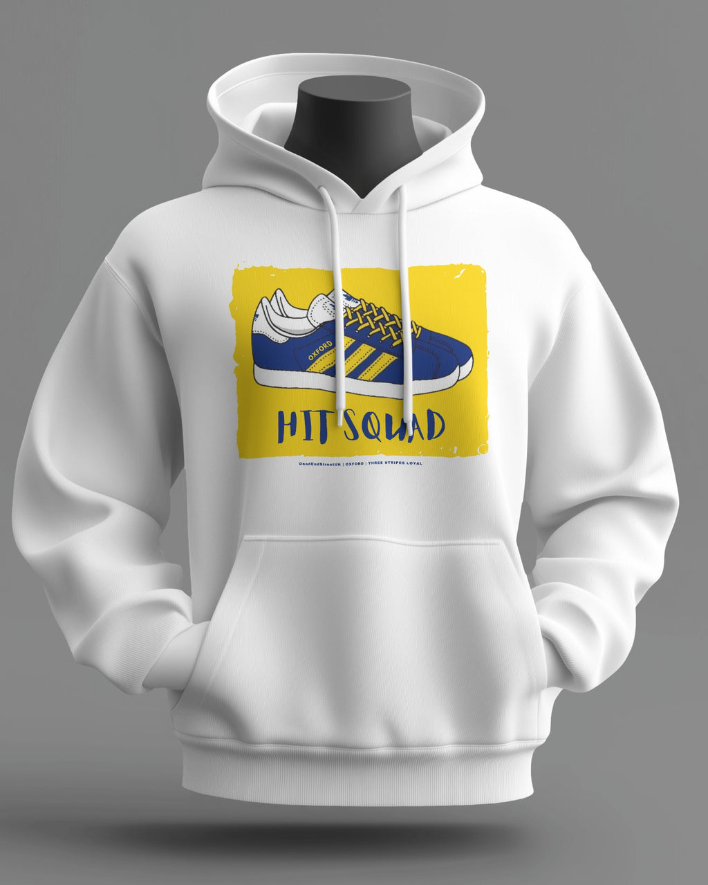 HIT SQUAD Midweight Hoodie | Oxford Hooligan Firm | Three Stripes Loyal