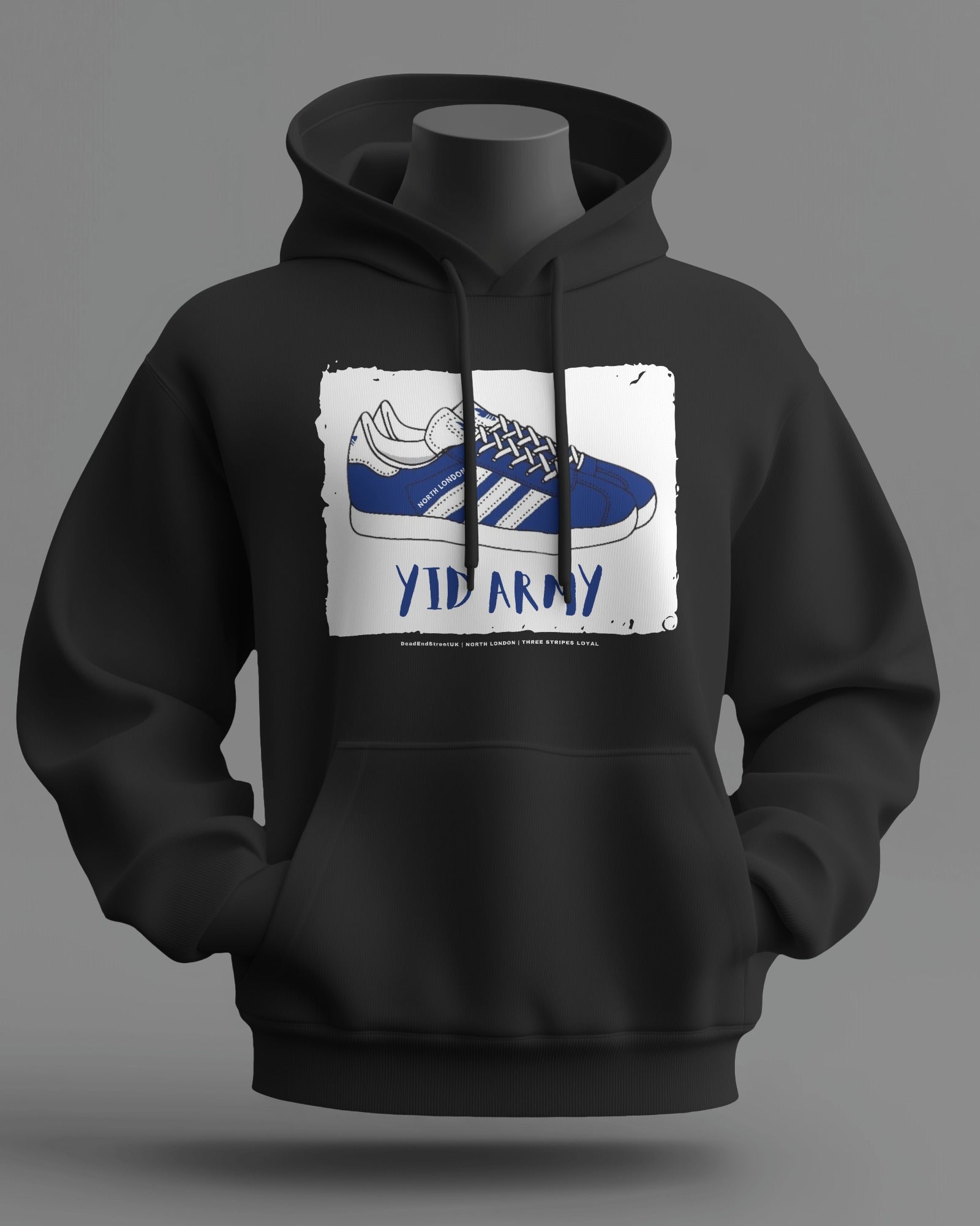 YID ARMY Midweight Hoodie | Tottenham Hooligan Firm | Three Stripes Loyal