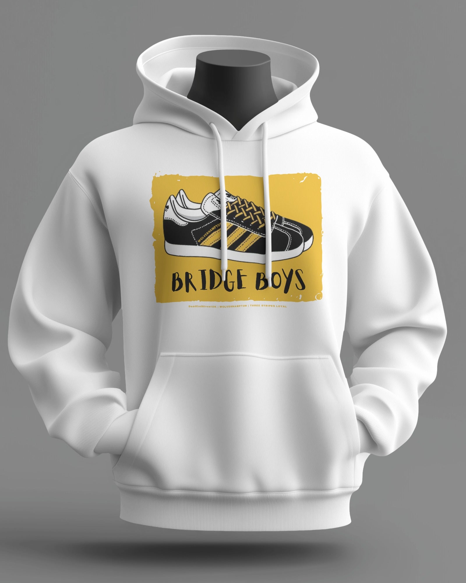 BRIDGE BOYS Midweight Hoodie | Wolverhampton Hooligan Firm | Three Stripes Loyal
