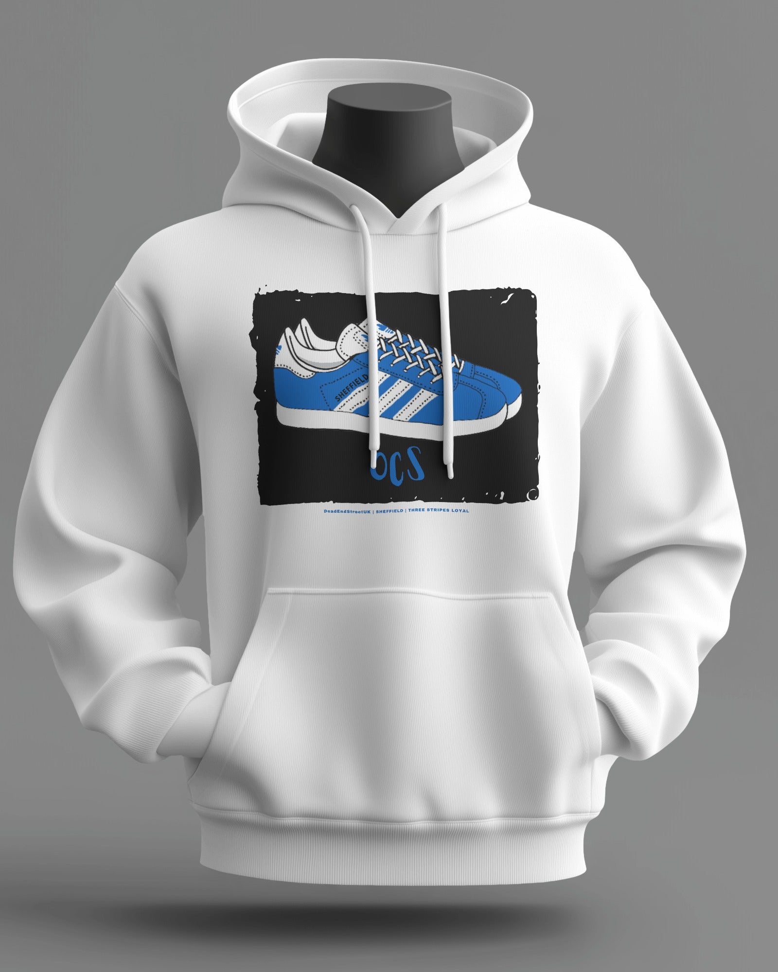 OCS Midweight Hoodie | Sheffield Hooligan Firm | Three Stripes Loyal