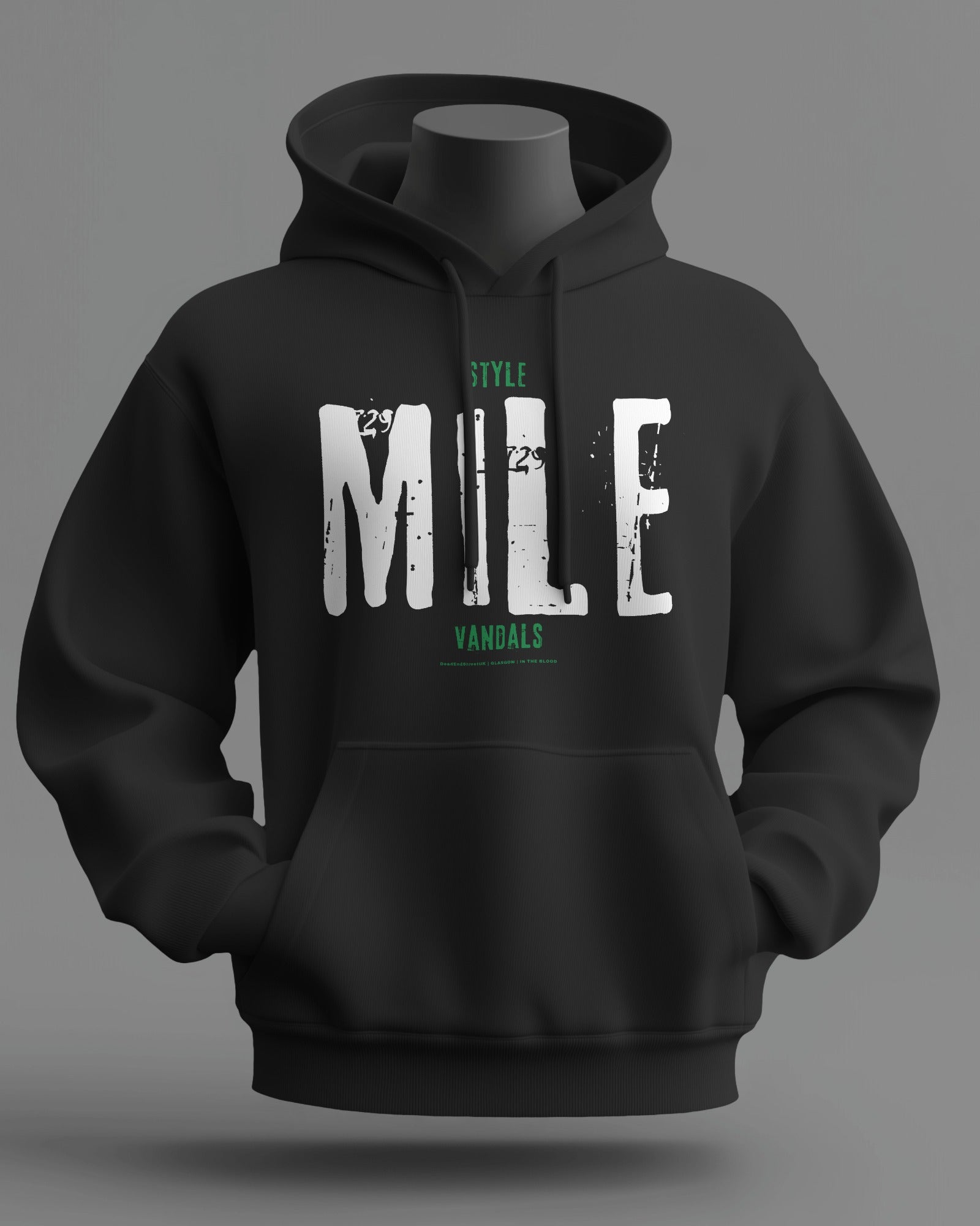 Style MILE Vandals Midweight Hoodie | Celtic Hooligan Firm Glasgow | In The Blood