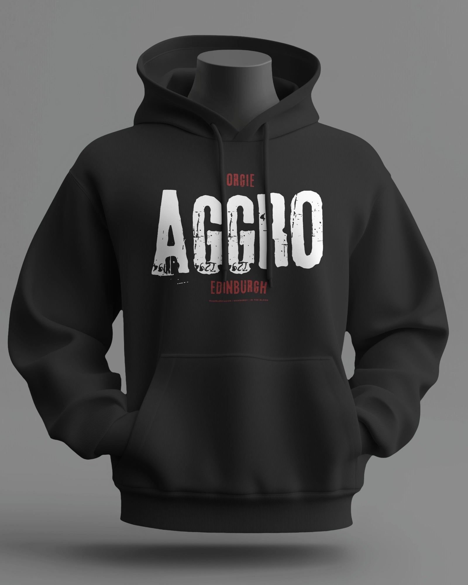 Gorgie AGGRO Midweight Hoodie | Hearts Hooligan Firm | In The Blood