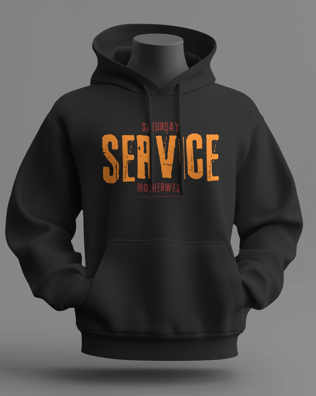Saturday SERVICE Midweight Hoodie | Motherwell Hooligan Firm | In The Blood