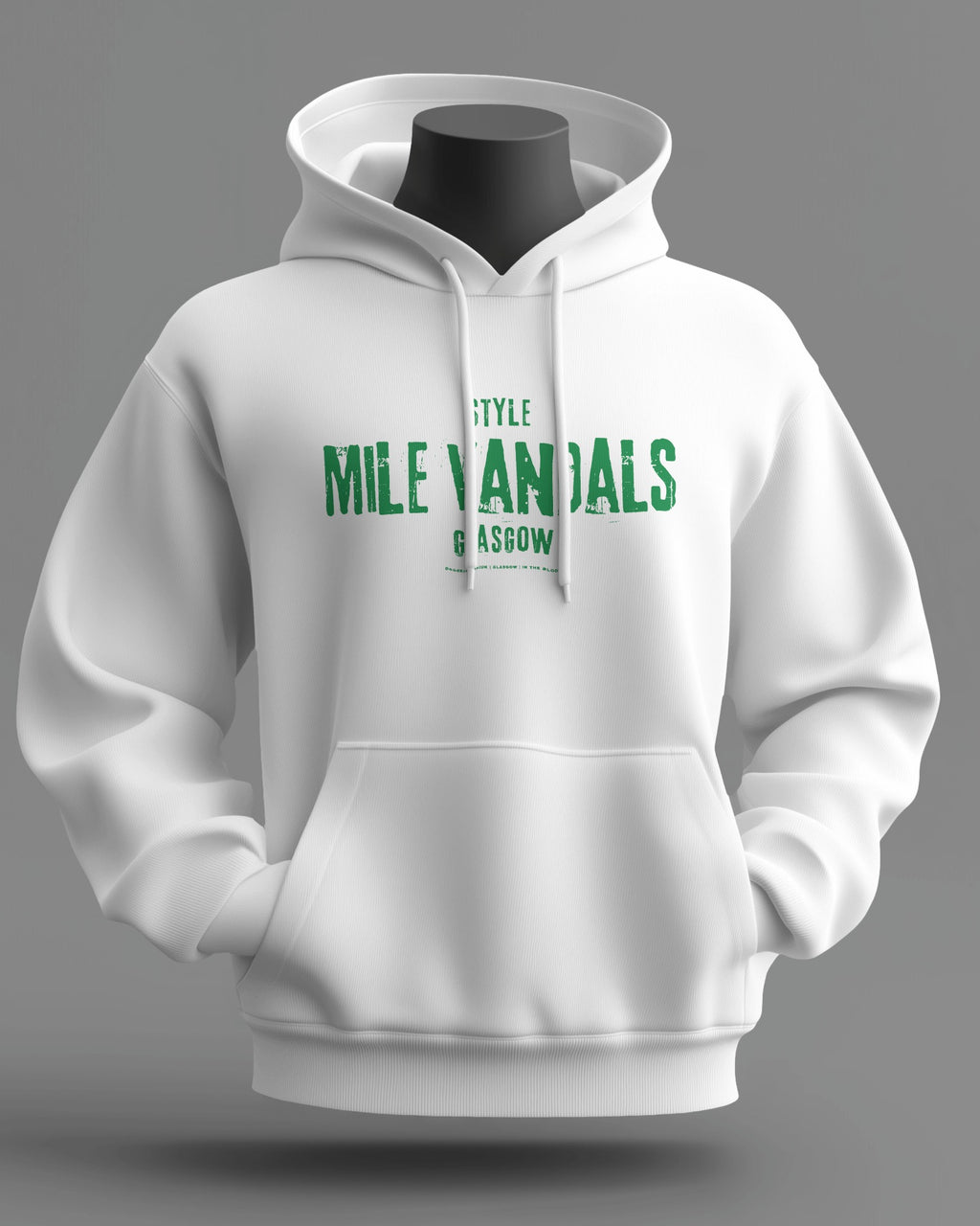 Style MILE VANDALS Midweight Hoodie | Celtic Hooligan Firm Glasgow | In The Blood
