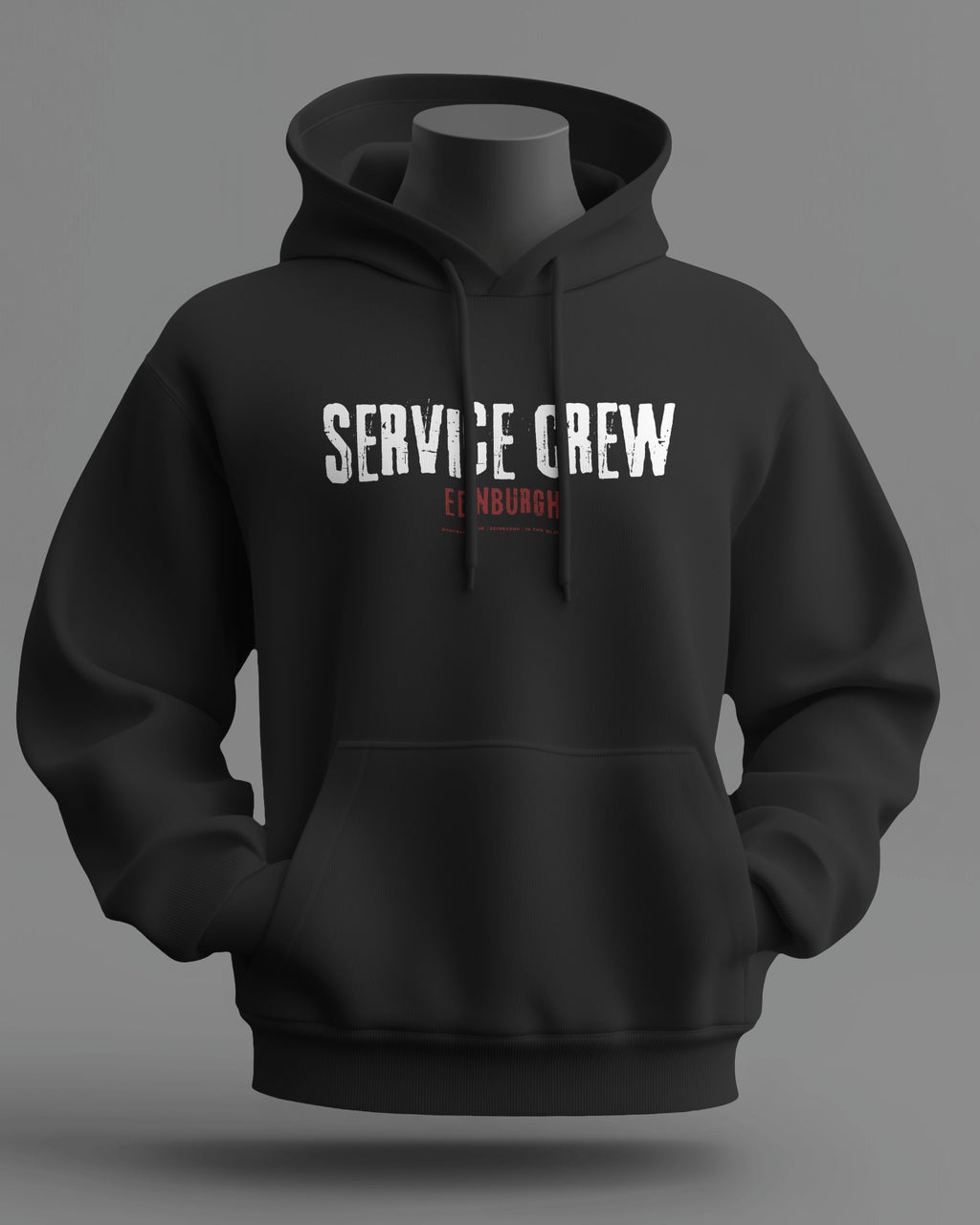 SERVICE CREW Midweight Hoodie | Hearts Hooligan Firm | In The Blood