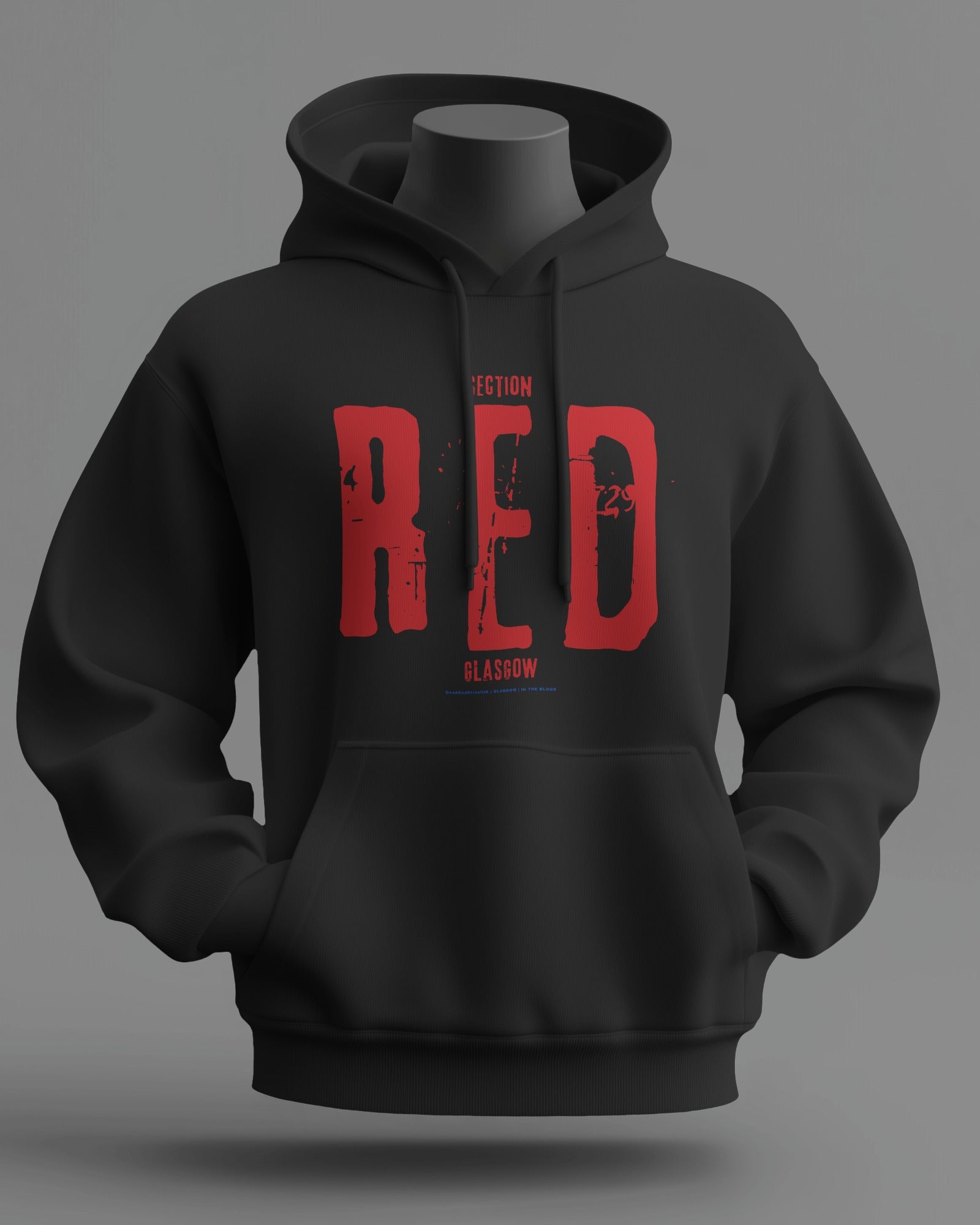 Section RED Midweight Hoodie | Rangers Hooligan Firm | In The Blood