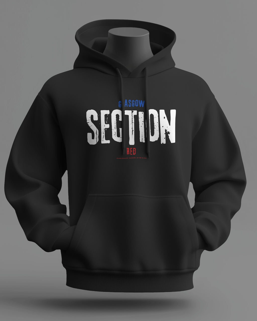 SECTION Red Midweight Hoodie | Rangers Hooligan Firm | In The Blood