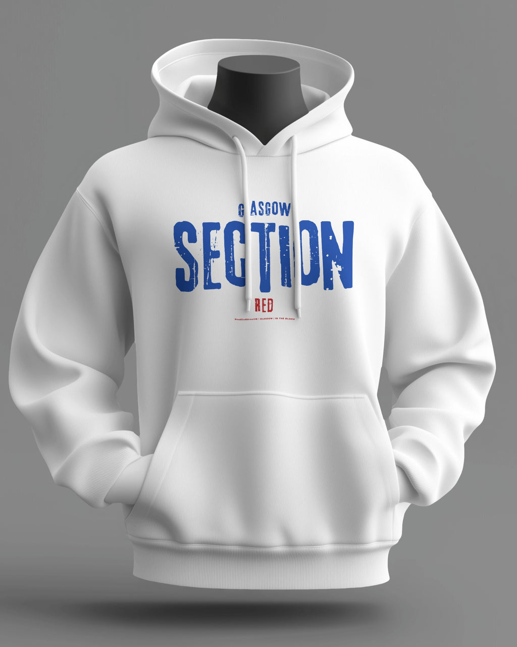 SECTION Red Midweight Hoodie | Rangers Hooligan Firm | In The Blood