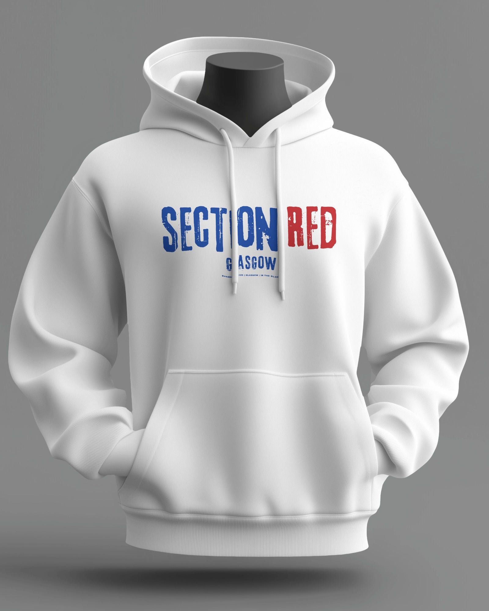 SECTION RED Midweight Hoodie | Rangers Hooligan Firm | In The Blood