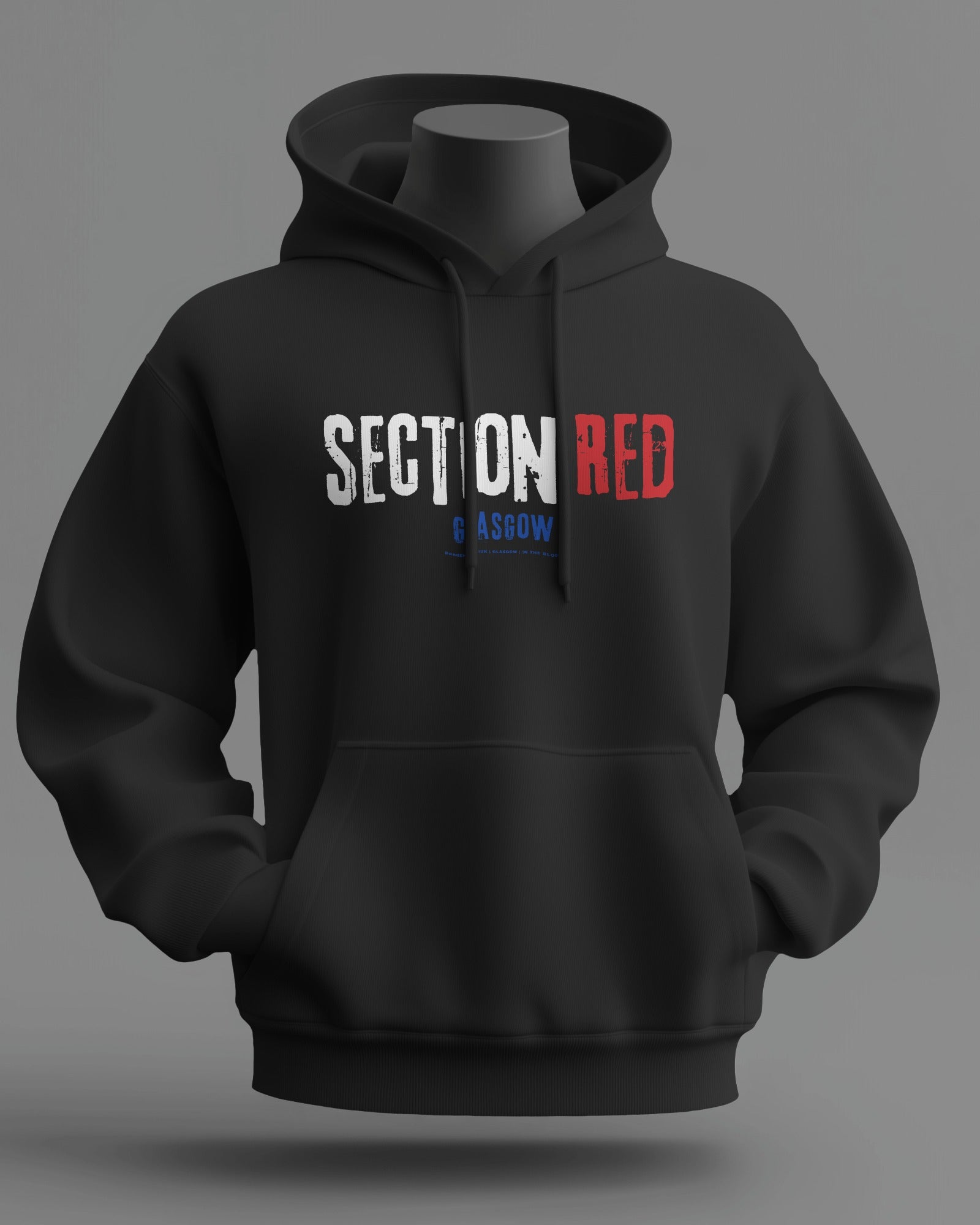 SECTION RED Midweight Hoodie | Rangers Hooligan Firm | In The Blood