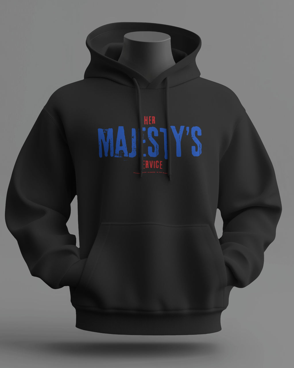 Her MAJESTY'S Service Midweight Hoodie | Rangers Hooligan Firm | In The Blood