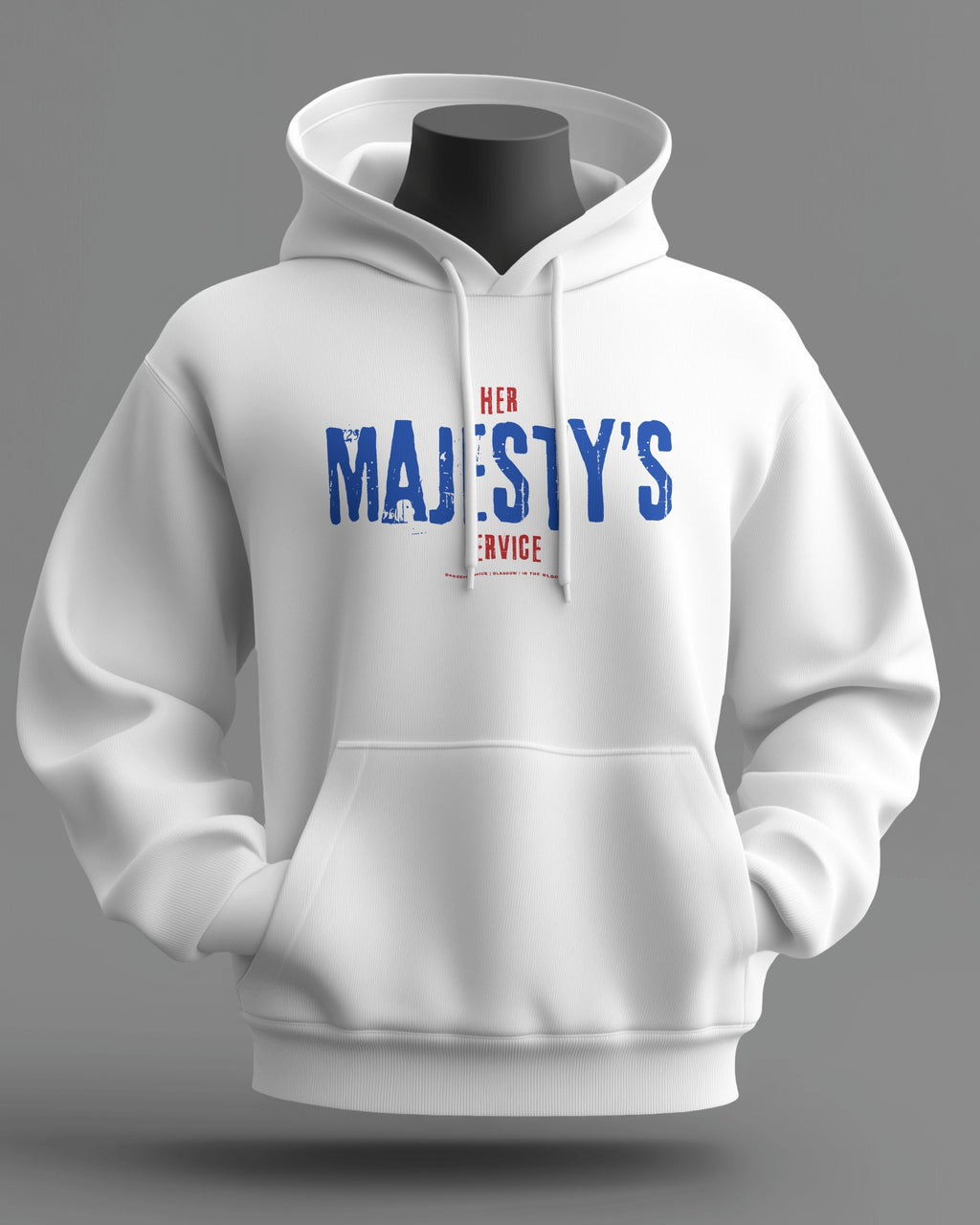 Her MAJESTY'S Service Midweight Hoodie | Rangers Hooligan Firm | In The Blood