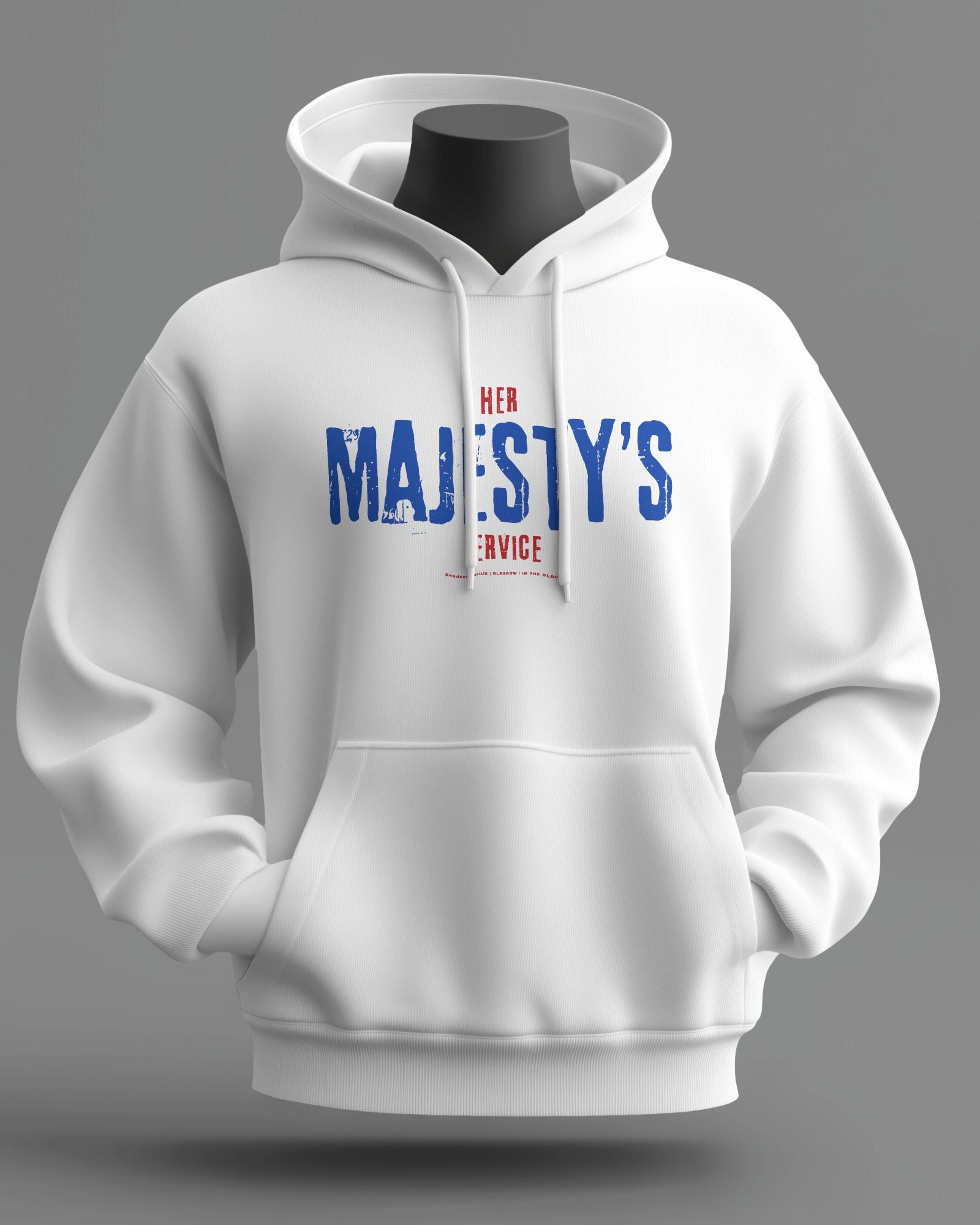 Her MAJESTY'S Service Midweight Hoodie | Rangers Hooligan Firm | In The Blood