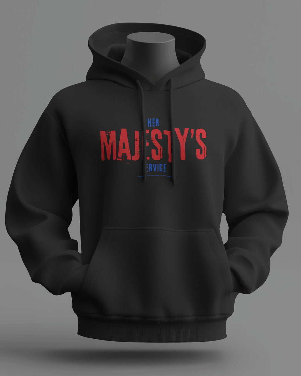 Her MAJESTY'S Service Midweight Hoodie | Rangers Hooligan Firm | In The Blood