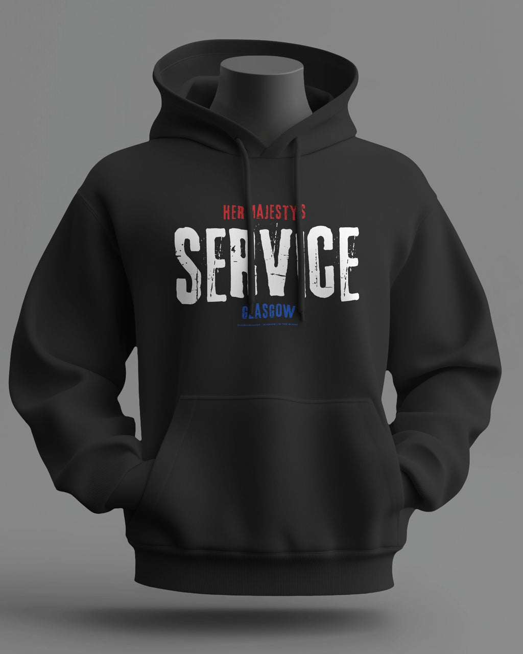 Her Majesty's SERVICE Midweight Hoodie | Rangers Hooligan Firm | In The Blood