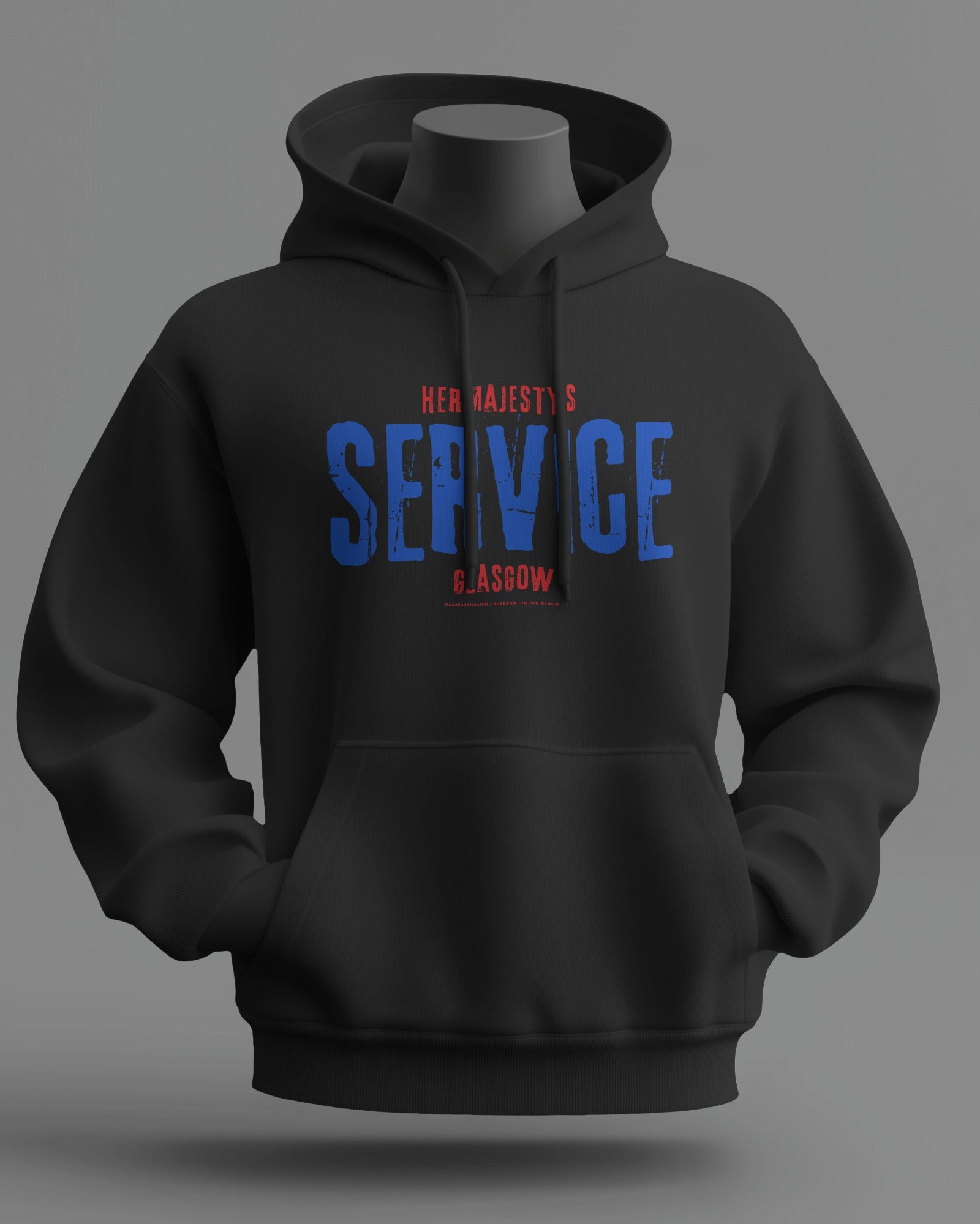 Her Majesty's SERVICE Midweight Hoodie | Rangers Hooligan Firm | In The Blood