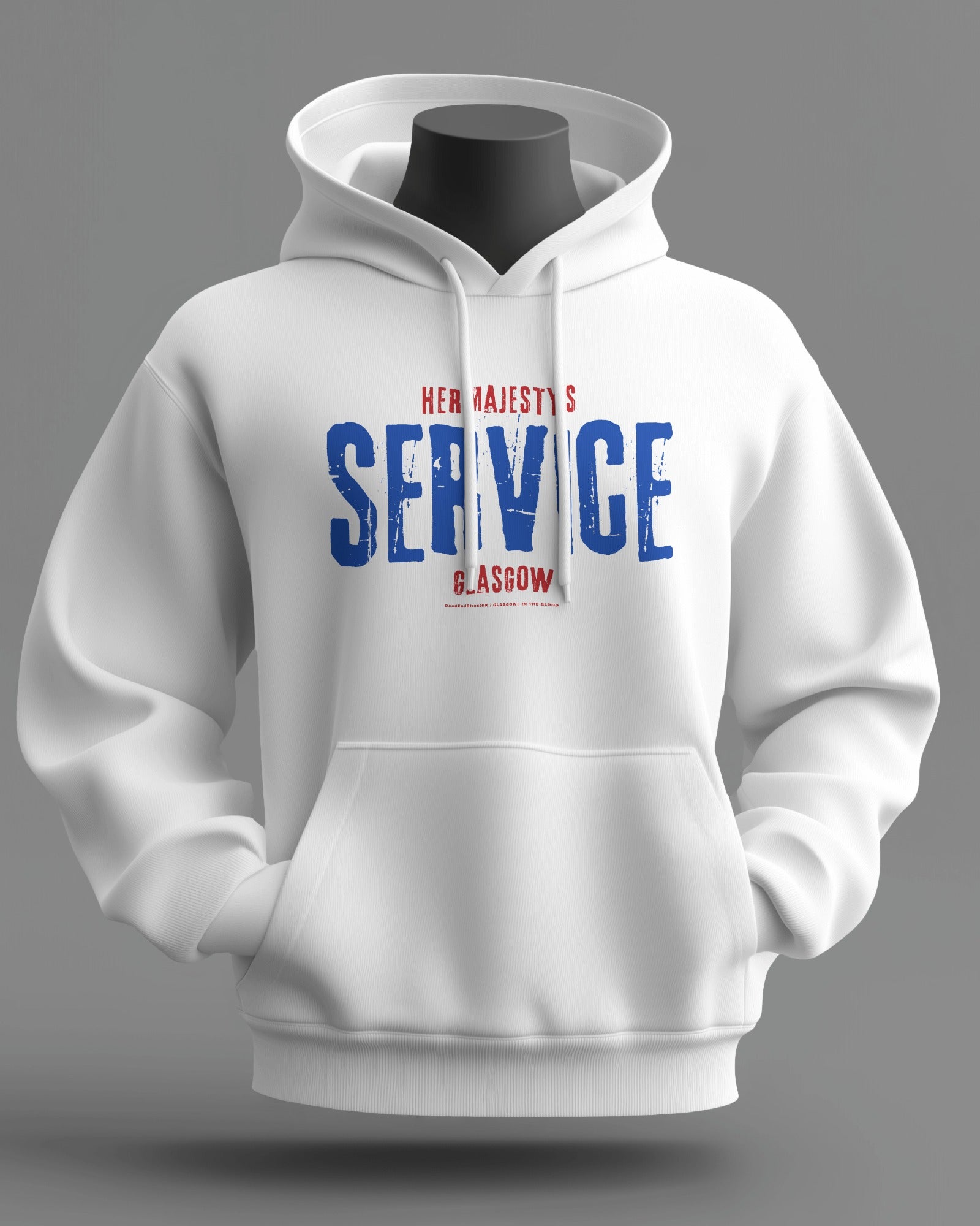 Her Majesty's SERVICE Midweight Hoodie | Rangers Hooligan Firm | In The Blood