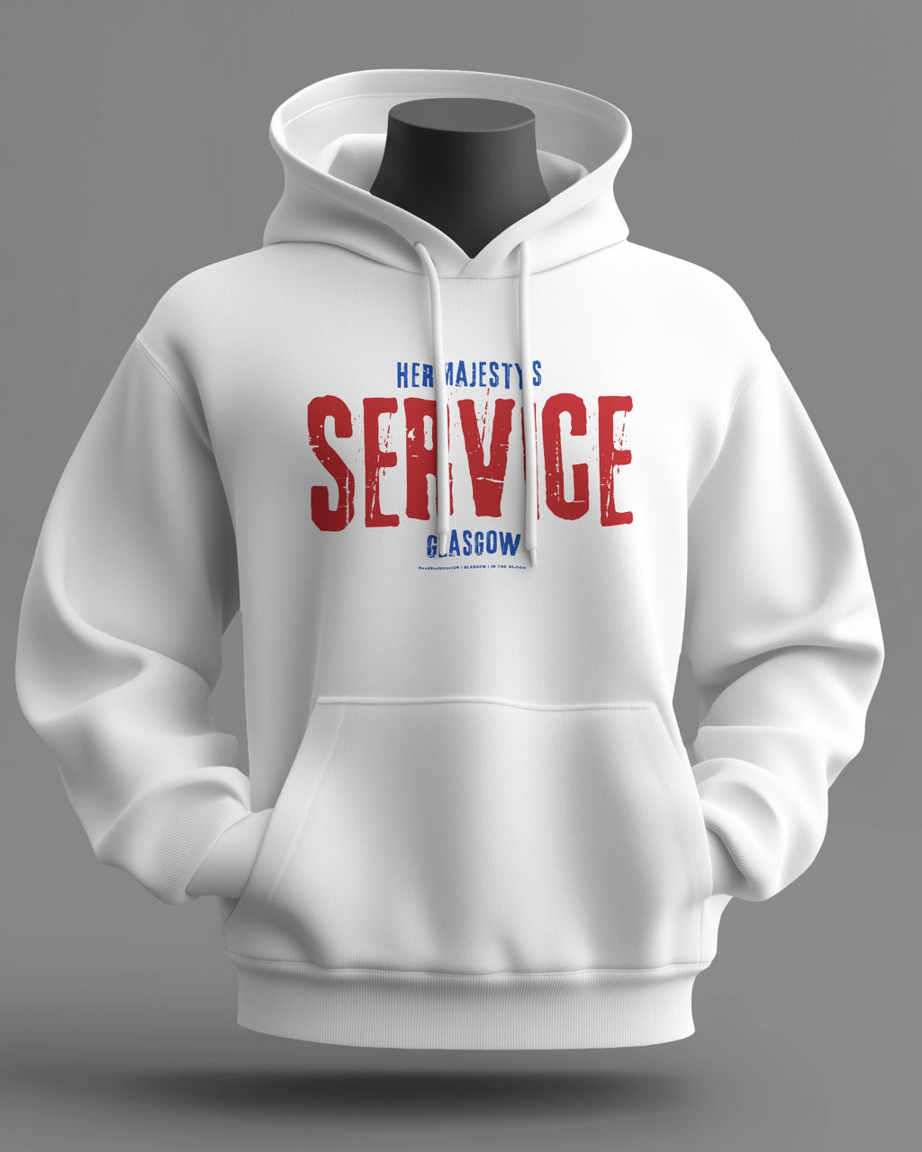 Her Majesty's SERVICE Midweight Hoodie | Rangers Hooligan Firm | In The Blood