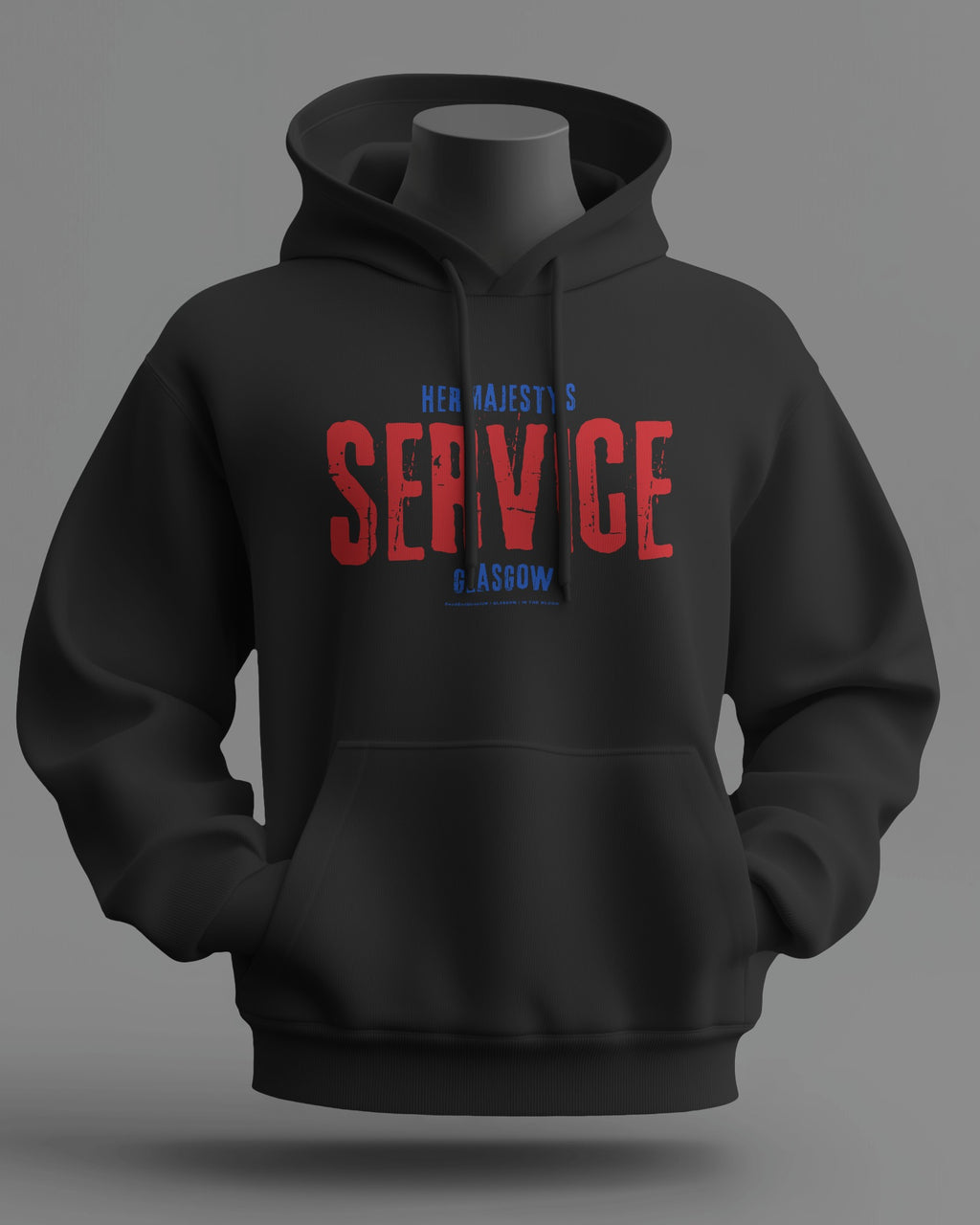 Her Majesty's SERVICE Midweight Hoodie | Rangers Hooligan Firm | In The Blood