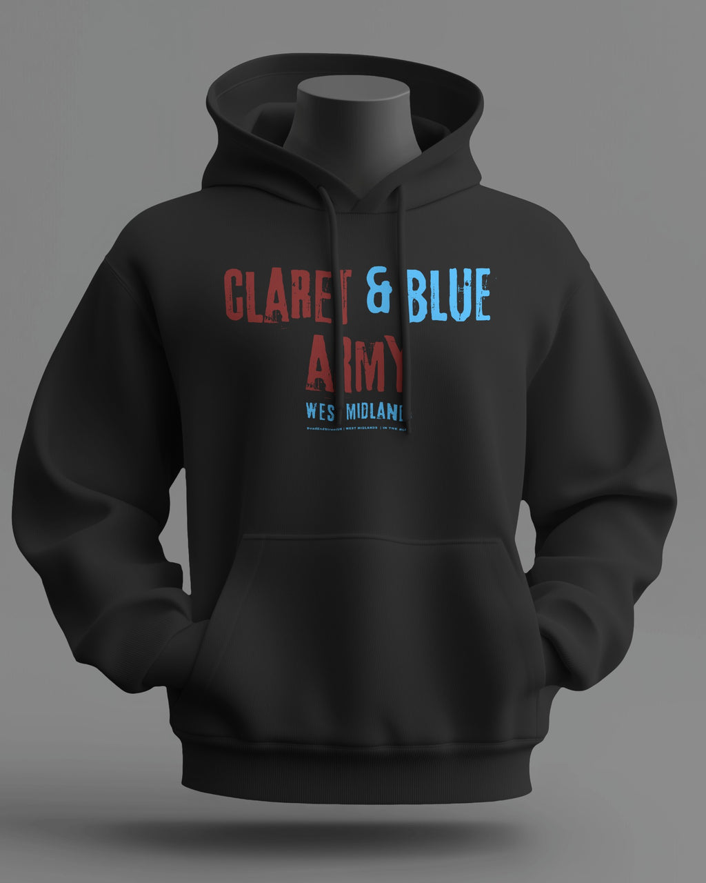 CLARET & BLUE ARMY Midweight Hoodie | West Midlands | In The Blood