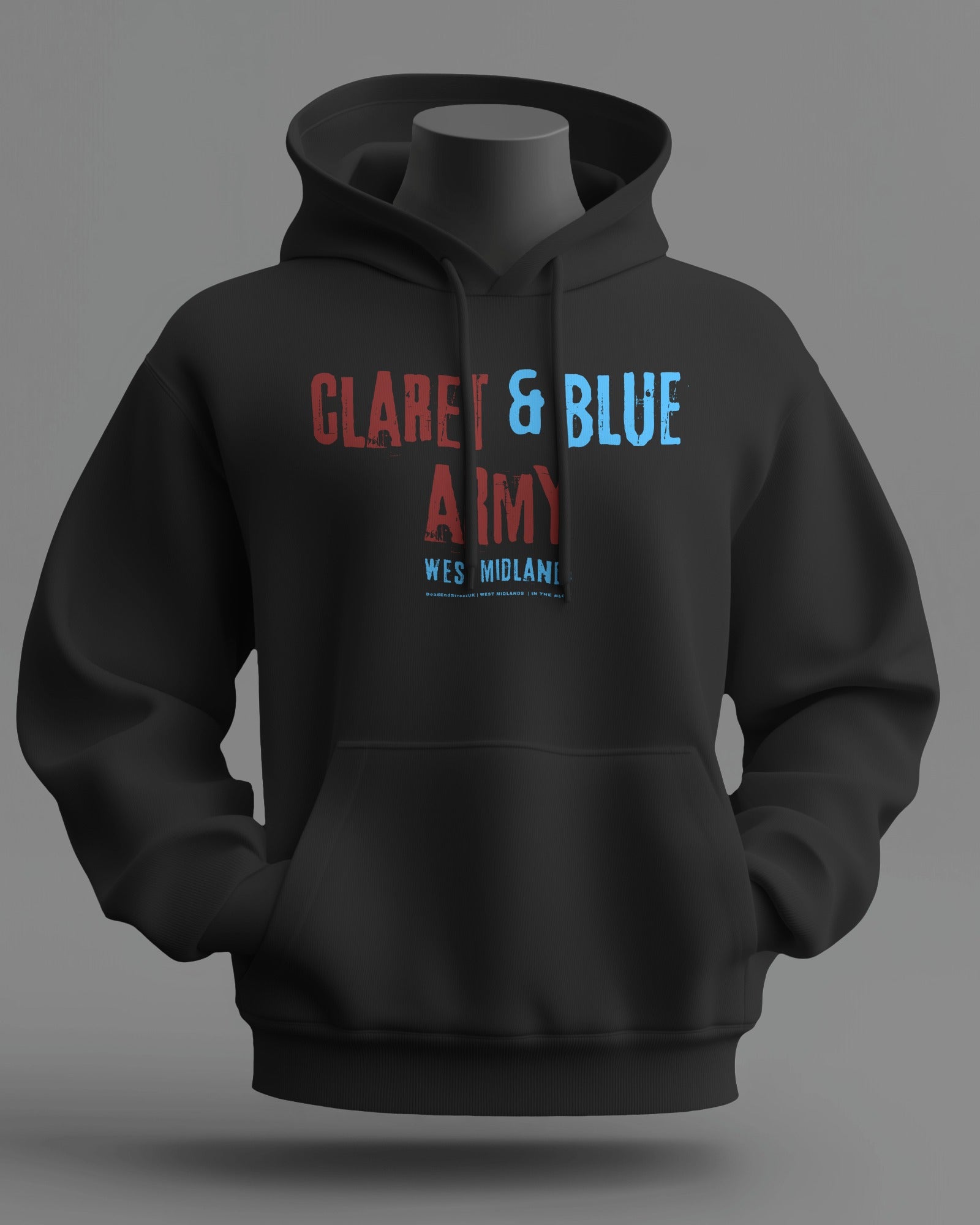 CLARET & BLUE ARMY Midweight Hoodie | West Midlands | In The Blood
