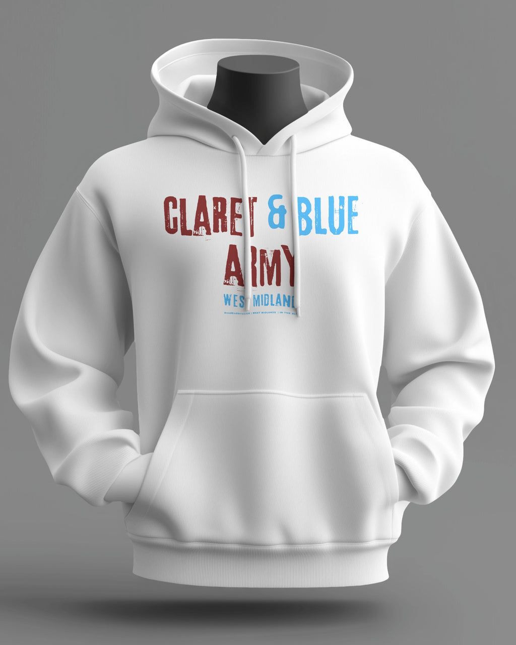 CLARET & BLUE ARMY Midweight Hoodie | West Midlands | In The Blood