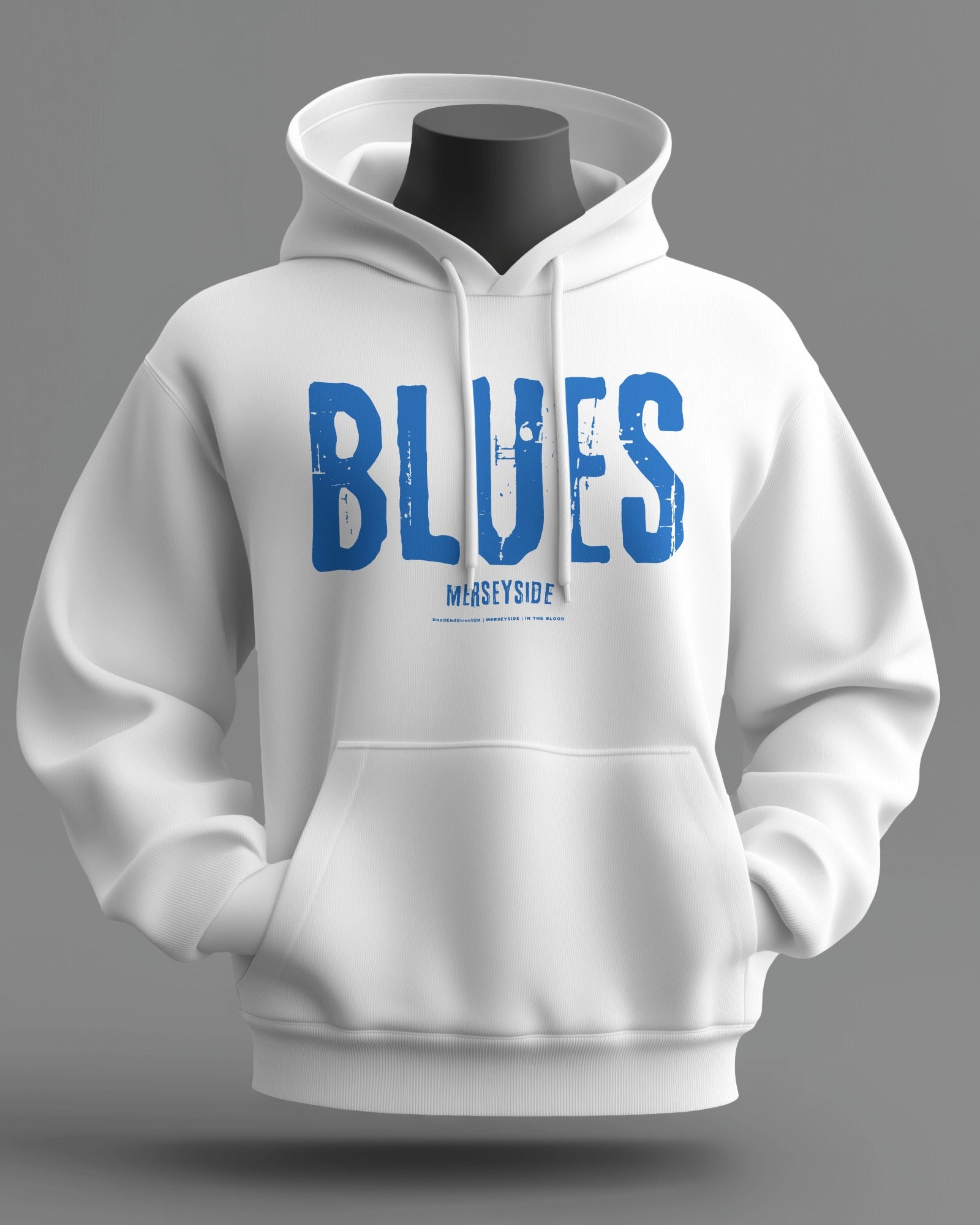 BLUES Midweight Hoodie | Merseyside | In The Blood