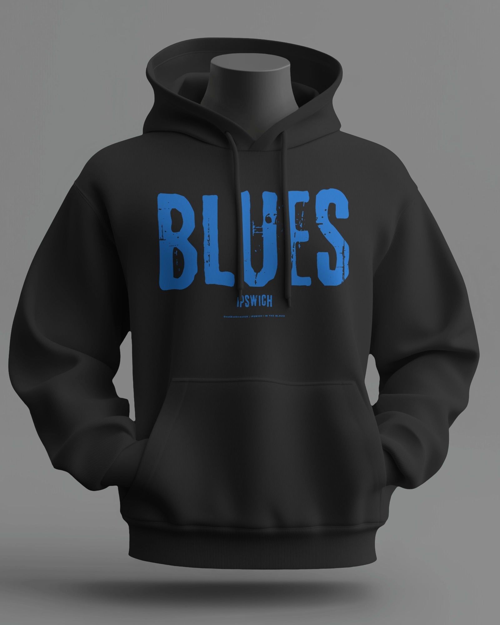 BLUES Midweight Hoodie | Ipswich | In The Blood