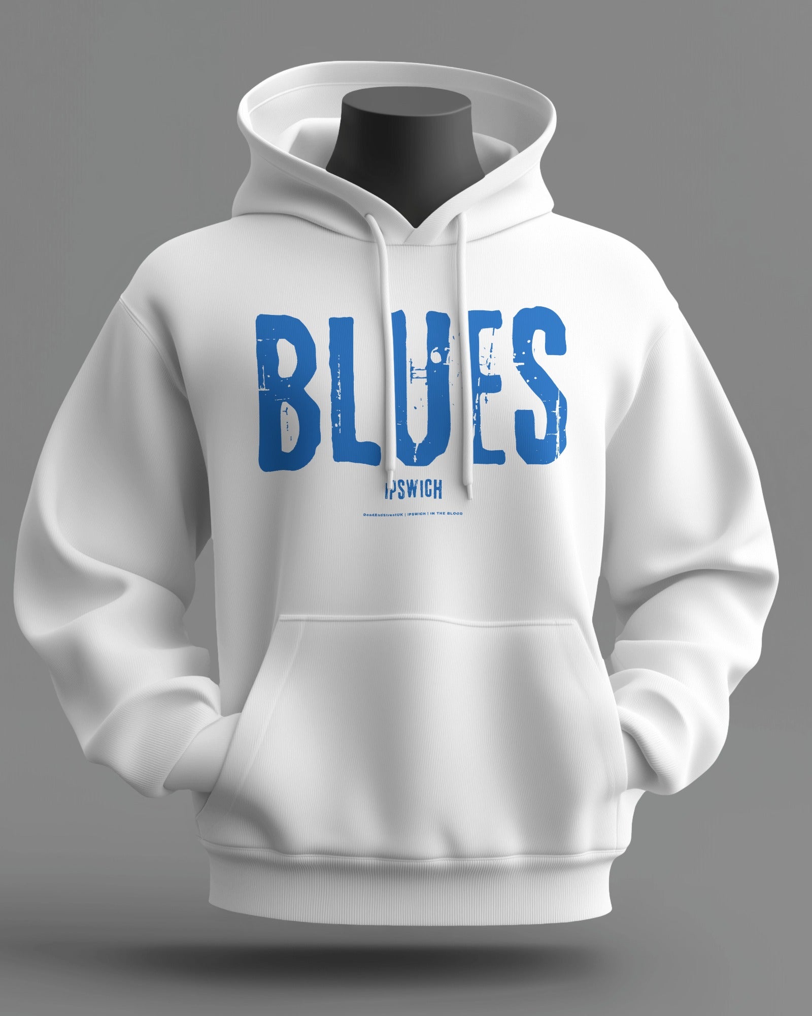 BLUES Midweight Hoodie | Ipswich | In The Blood