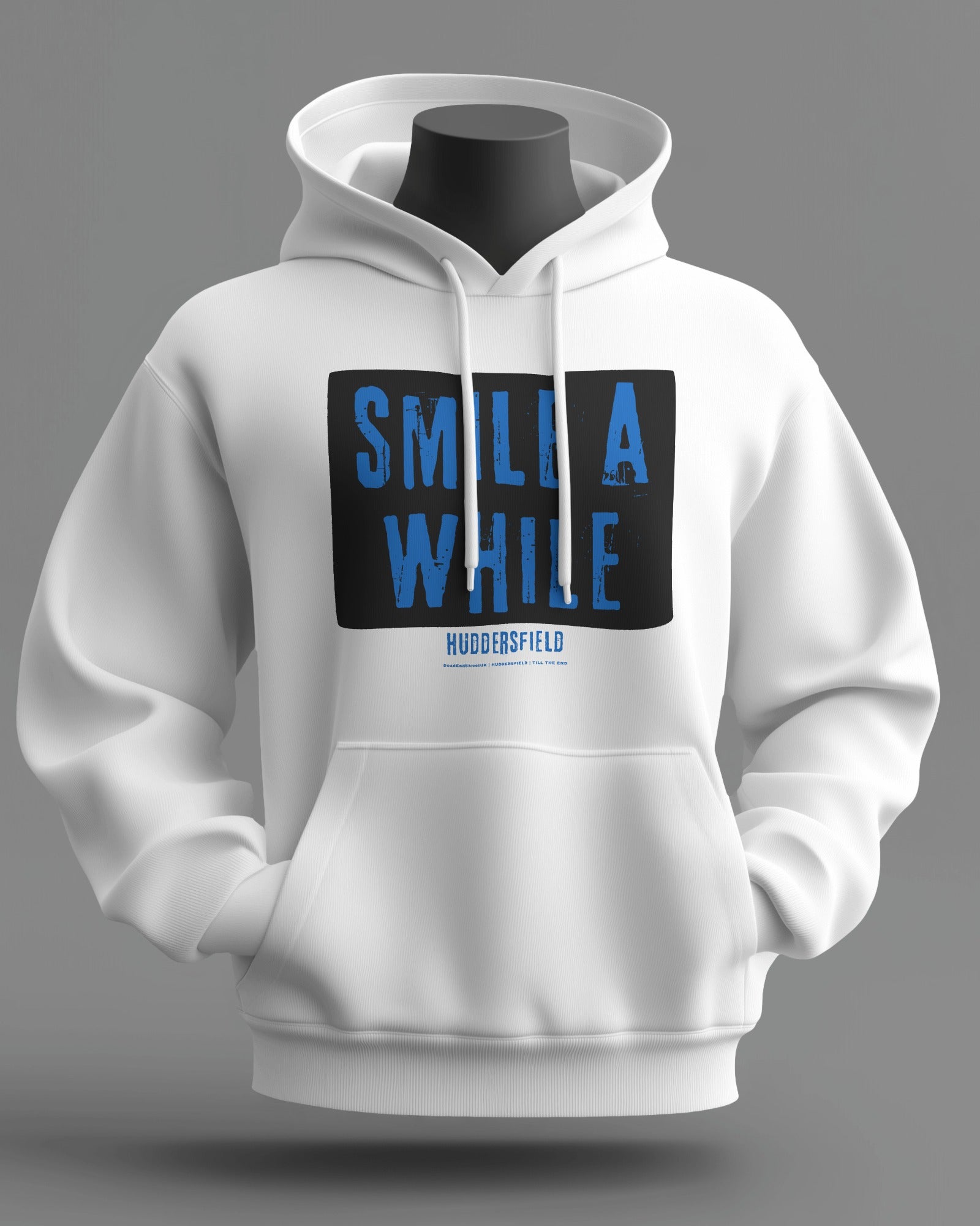 SMILE A WHILE Midweight Hoodie | Huddersfield | Till the End