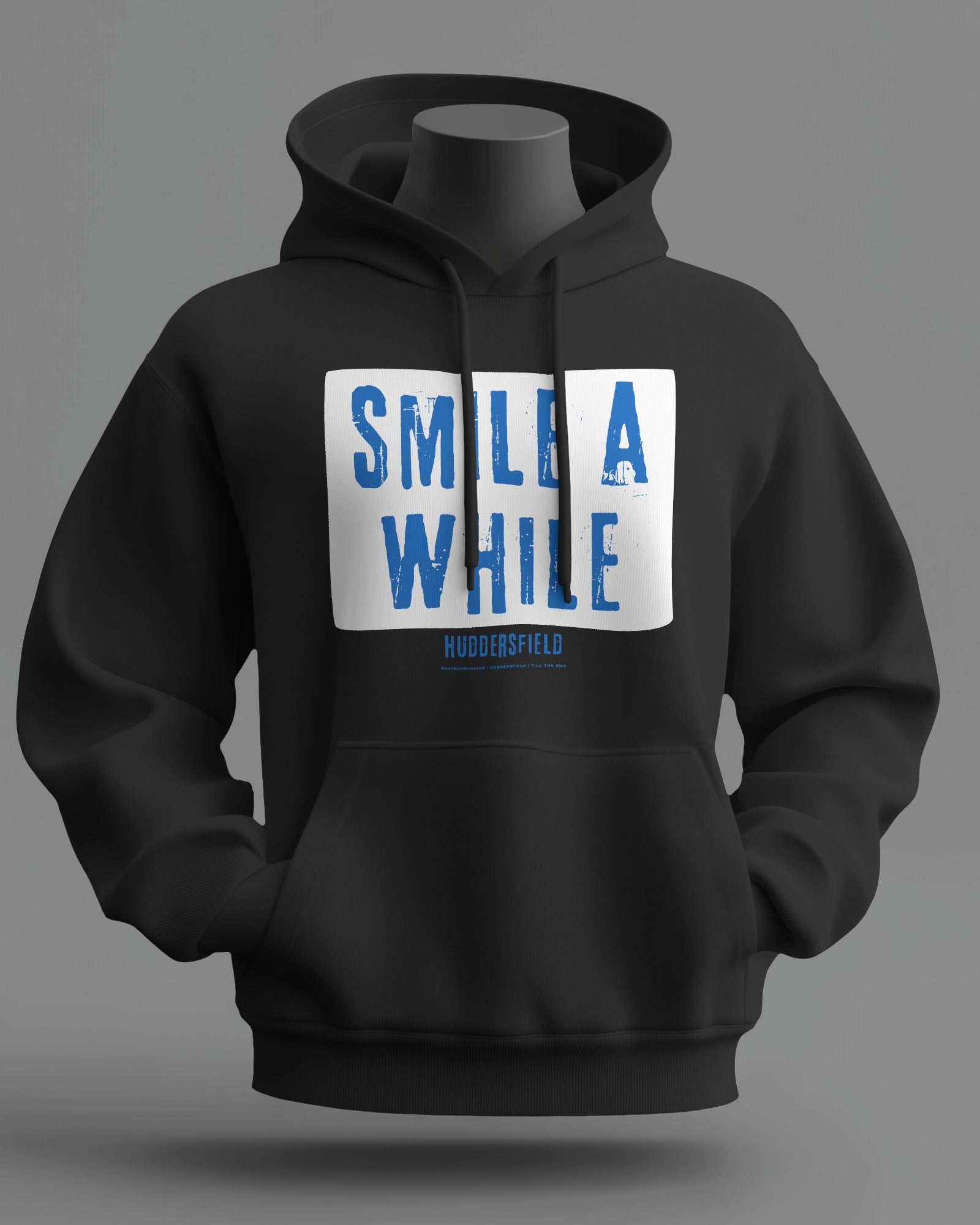 SMILE A WHILE Midweight Hoodie | Huddersfield | Till the End
