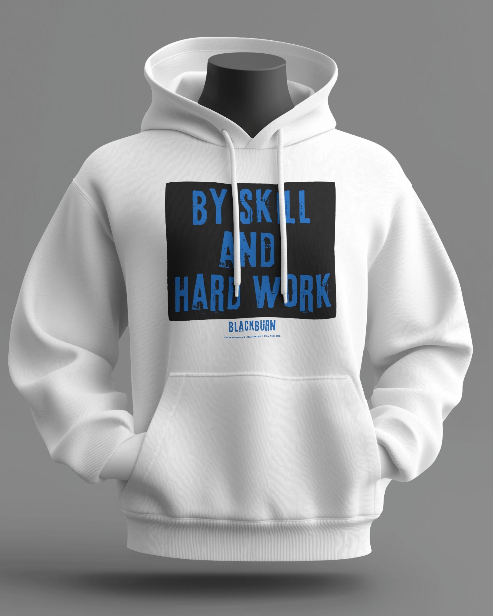 BY SKILL AND HARD WORK Midweight Hoodie | Blackburn | Till the End