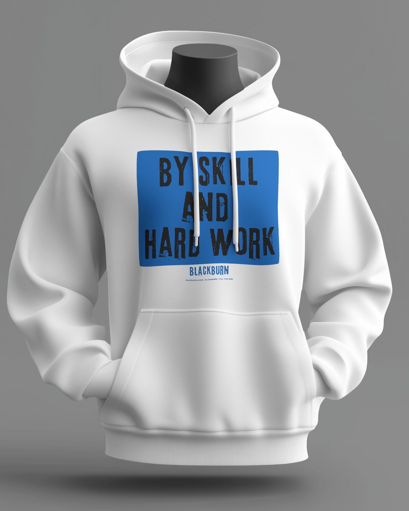 BY SKILL AND HARD WORK Midweight Hoodie | Blackburn | Till the End