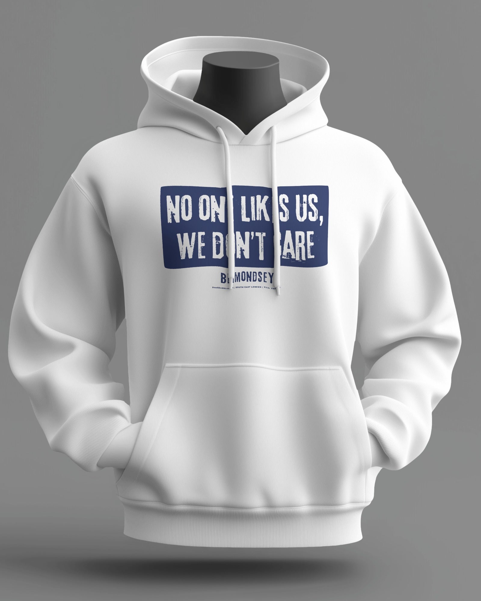 NO ONE LIKES US, WE DON'T CARE Midweight Hoodie | Millwall East London | Till the End