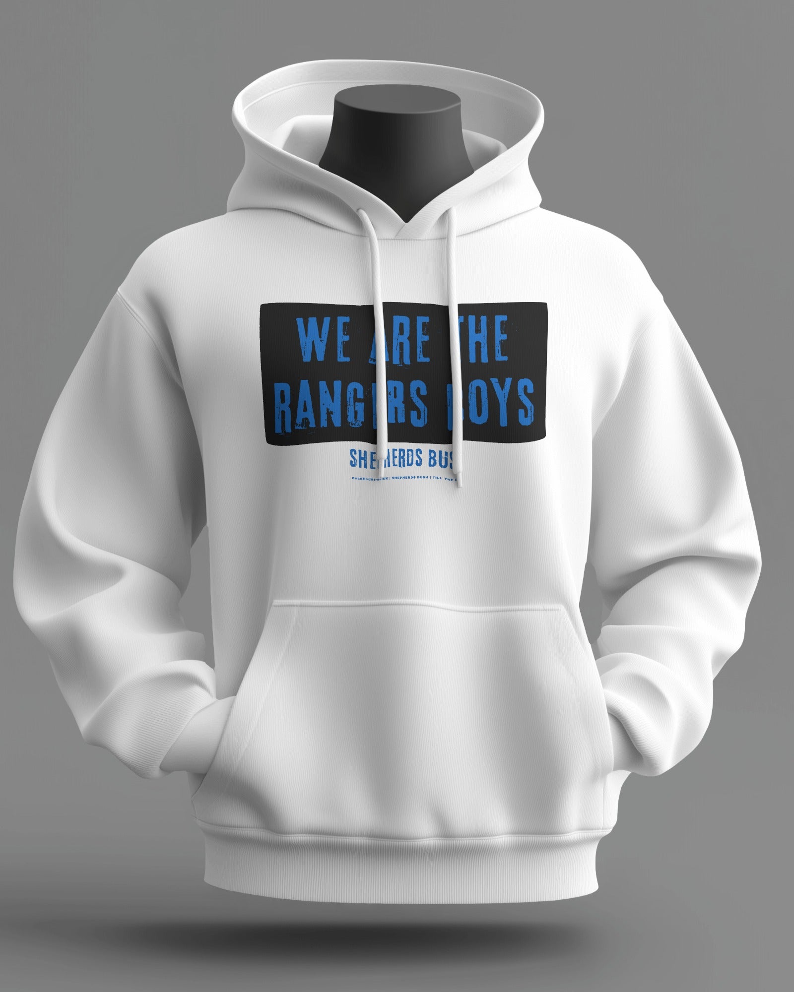 WE ARE THE RANGERS BOYS Midweight Hoodie | Shepherds Bush | Till the End