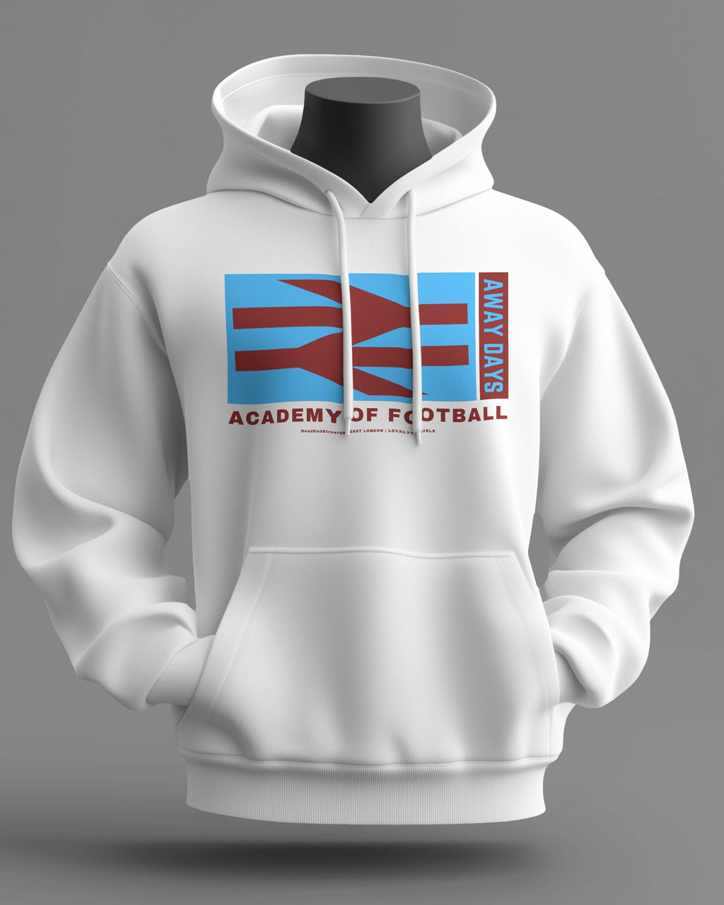 ACADEMY OF FOOTBALL Midweight Hoodie | East London | Loyalty Travels