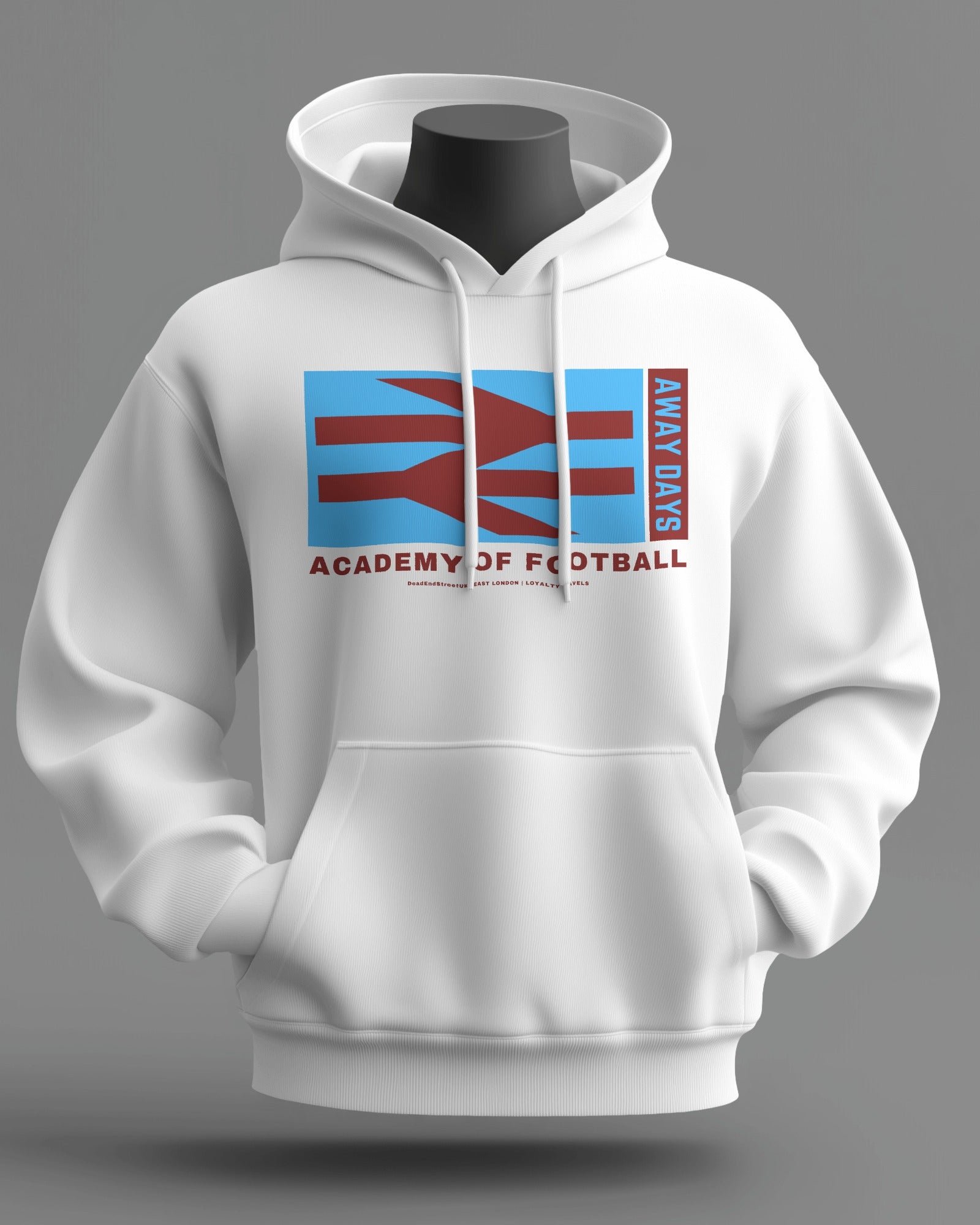 ACADEMY OF FOOTBALL Midweight Hoodie | East London | Loyalty Travels