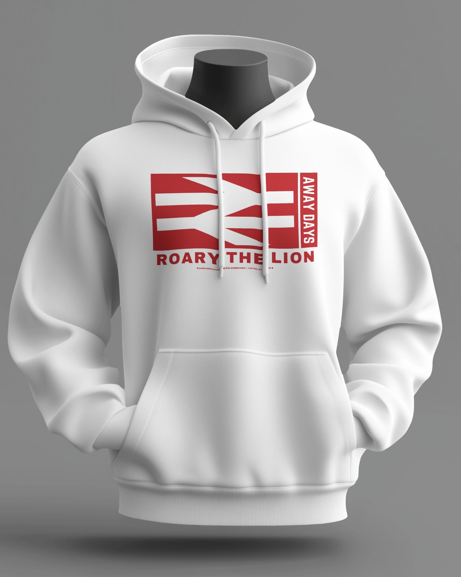 ROARY THE LION Midweight Hoodie | Middlesbrough | Loyalty Travels