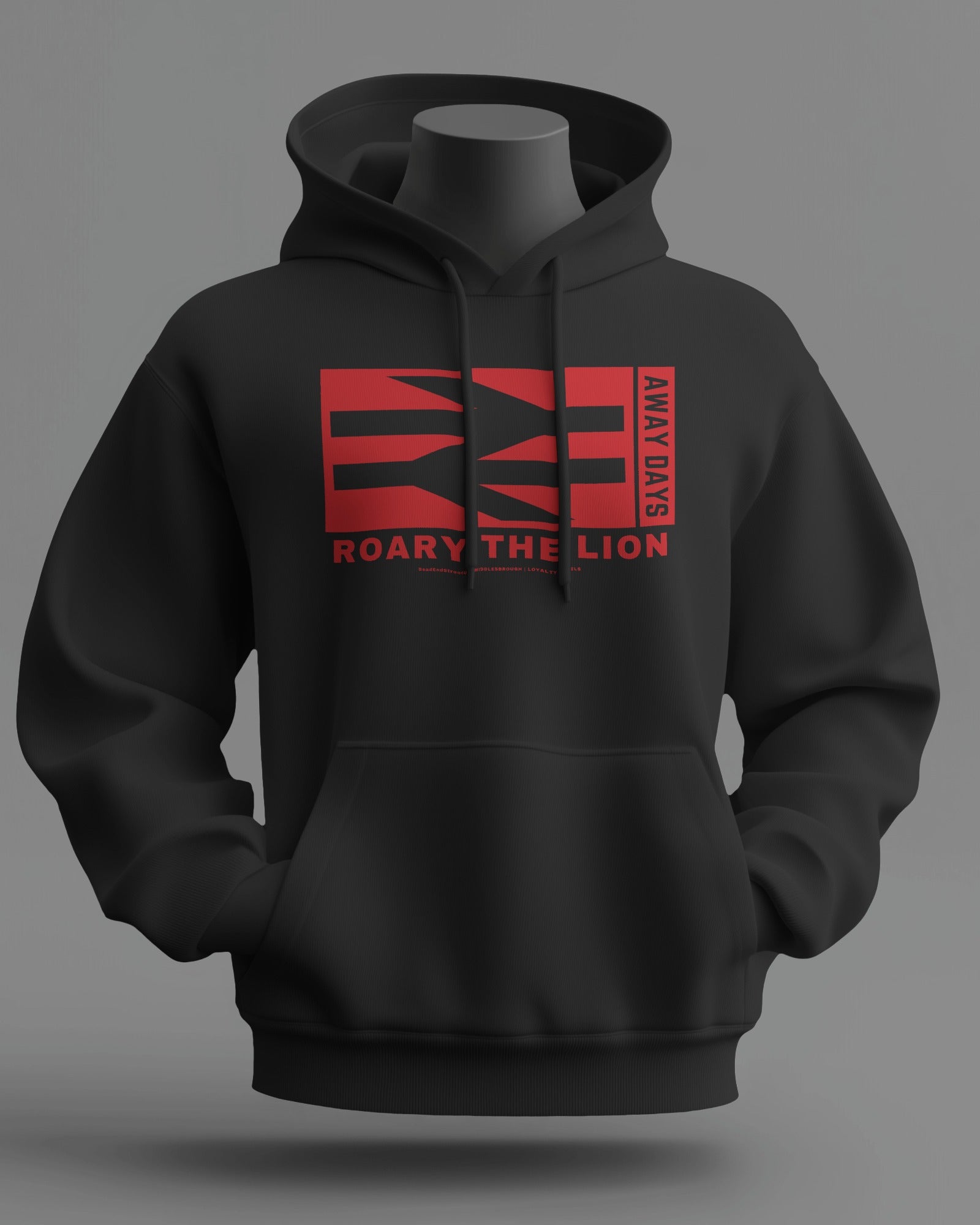 ROARY THE LION Midweight Hoodie | Middlesbrough | Loyalty Travels