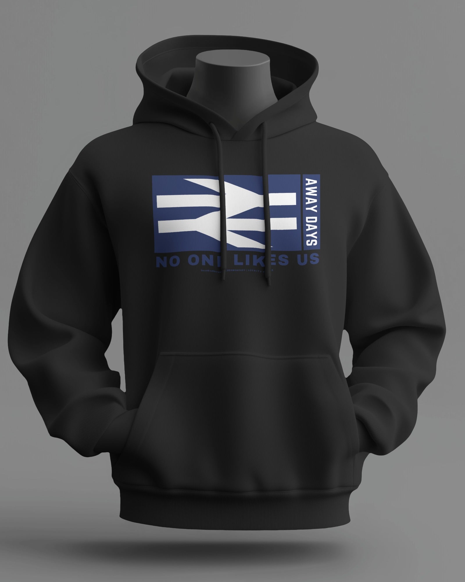 NO ONE LIKES US Midweight Hoodie | Millwall East London | Loyalty Travels