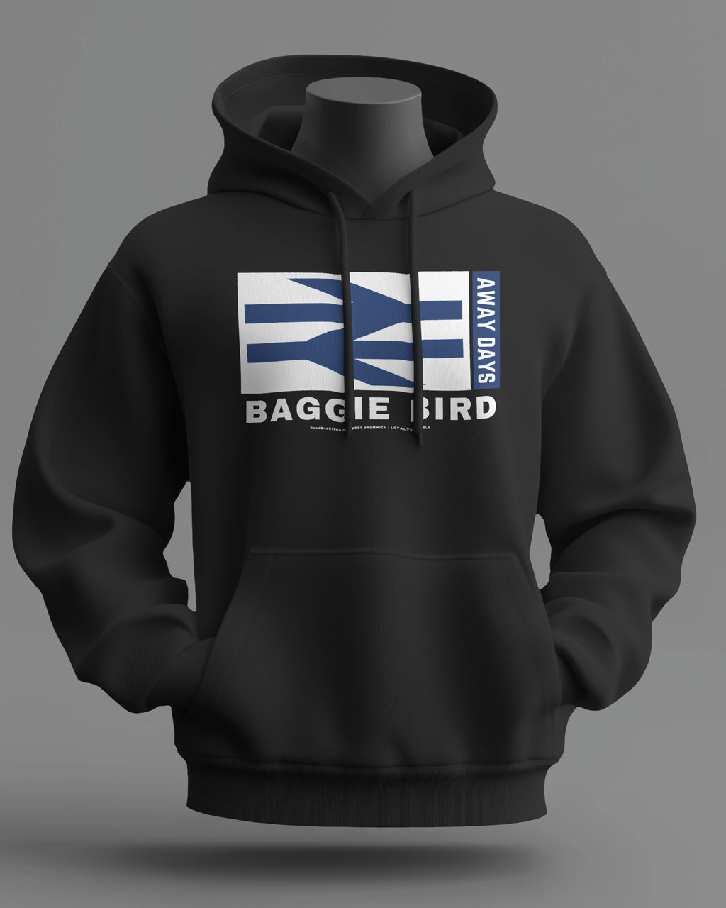 BAGGIE BIRD Midweight Hoodie | West Bromwich | Loyalty Travels