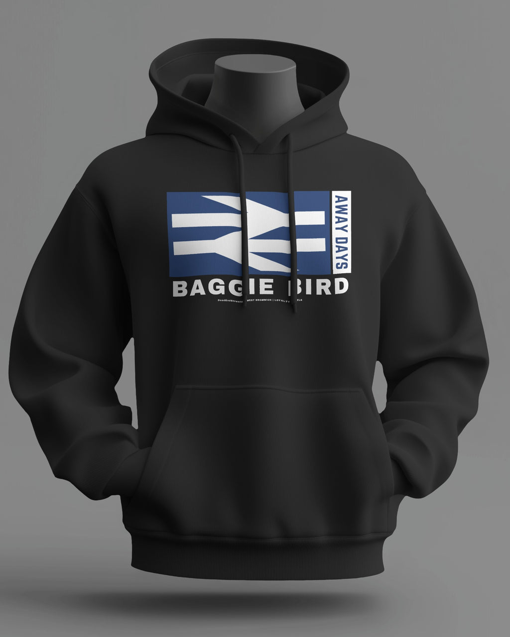 BAGGIE BIRD Midweight Hoodie | West Bromwich | Loyalty Travels