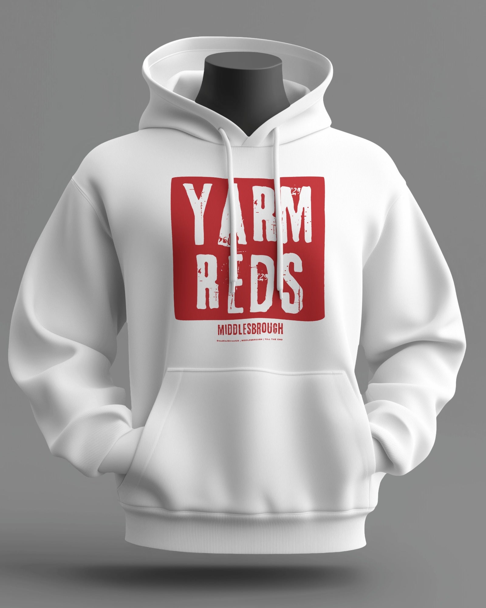 YARM REDS Midweight Hoodie | Middlesbrough | Till the End