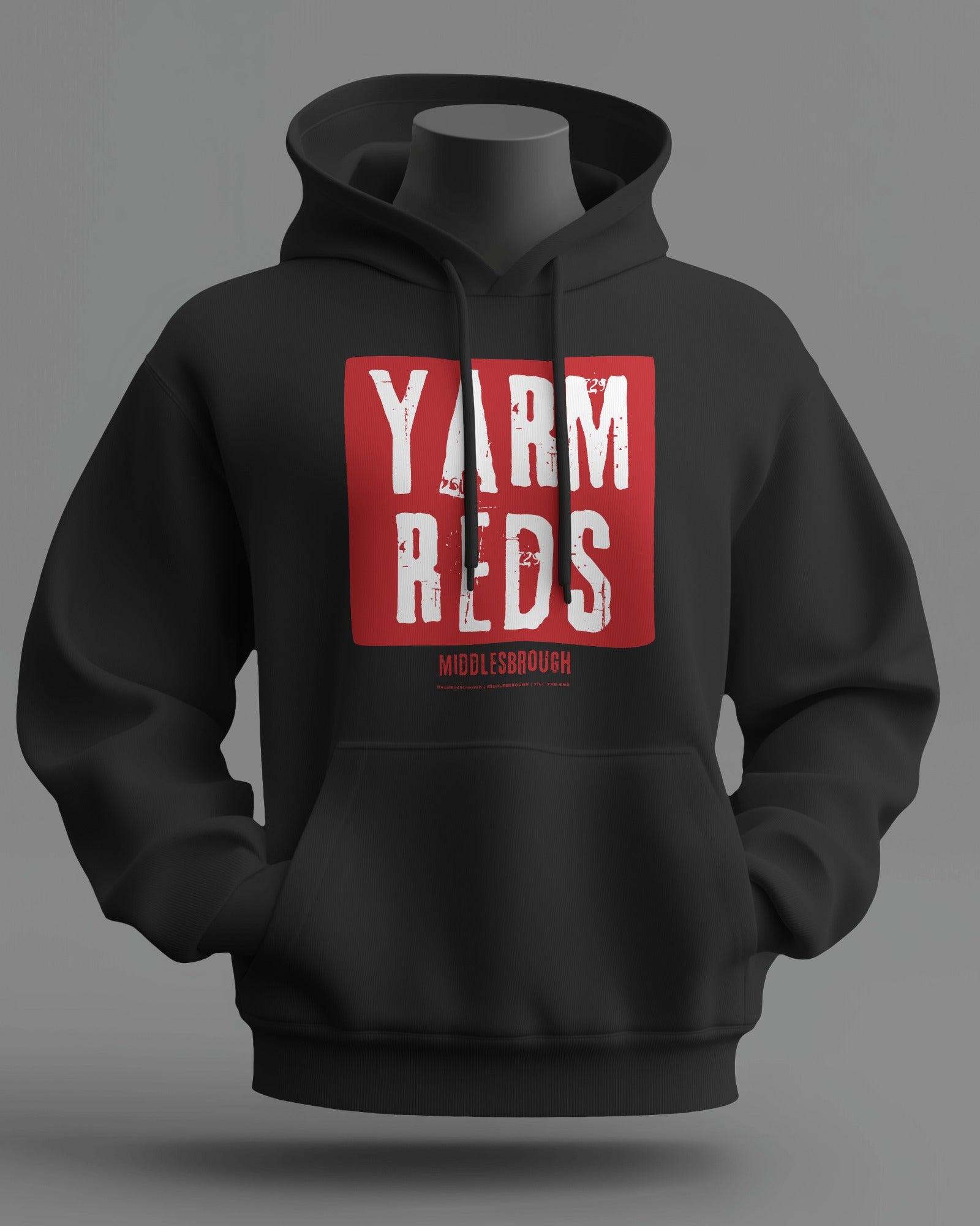 YARM REDS Midweight Hoodie | Middlesbrough | Till the End