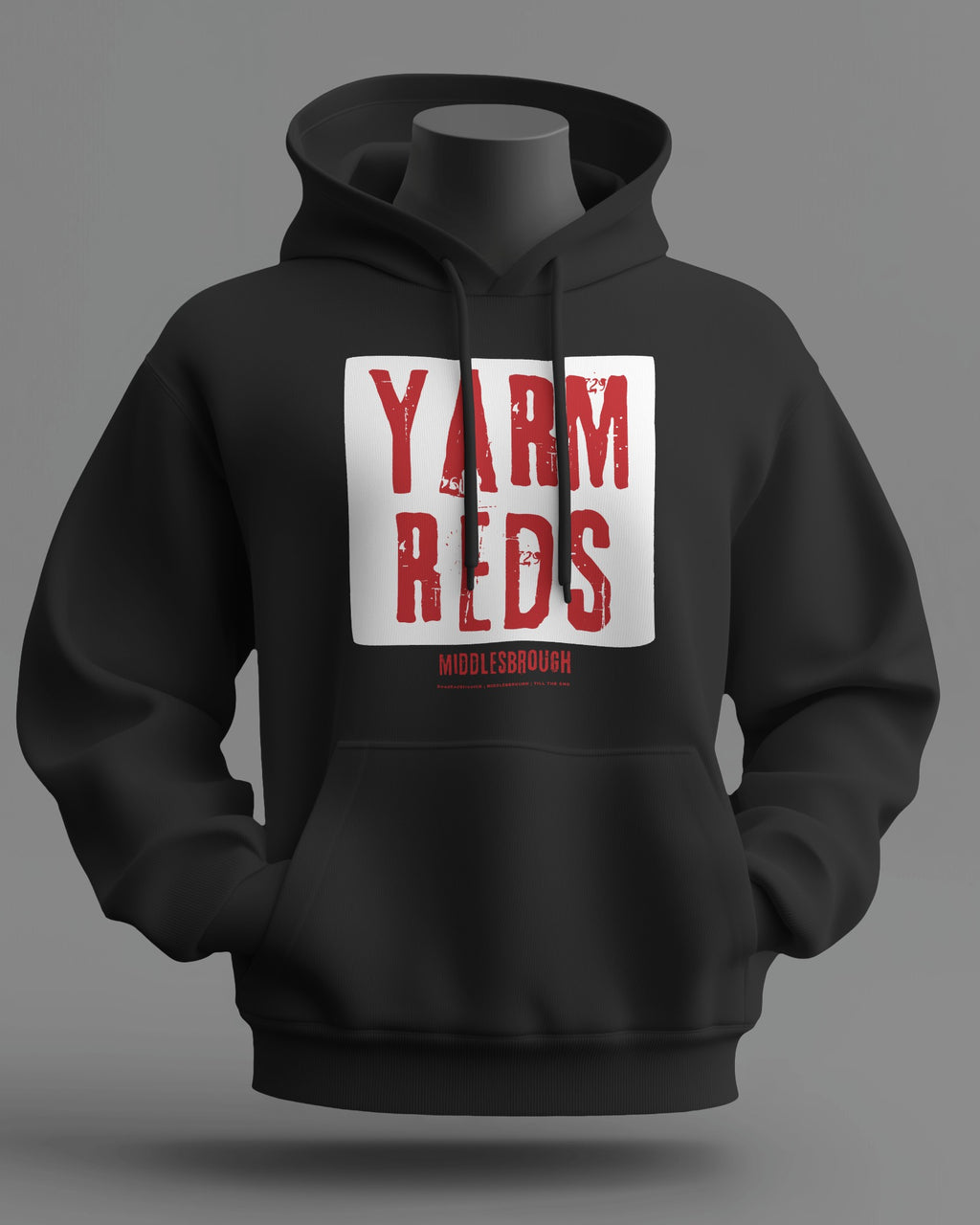 YARM REDS Midweight Hoodie | Middlesbrough | Till the End