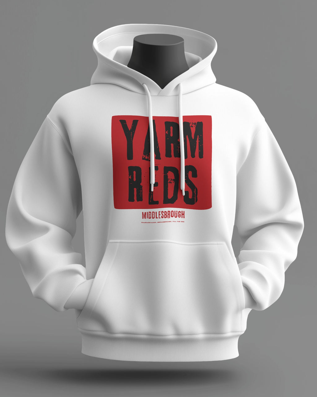 YARM REDS Midweight Hoodie | Middlesbrough | Till the End