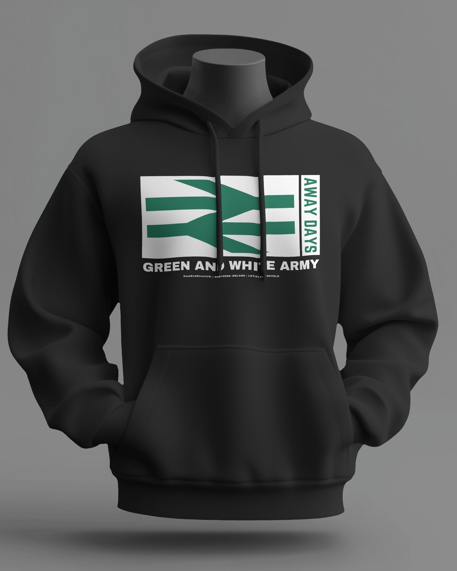 GREEN AND WHITE ARMY Midweight Hoodie | Northern Ireland | Loyalty Travels